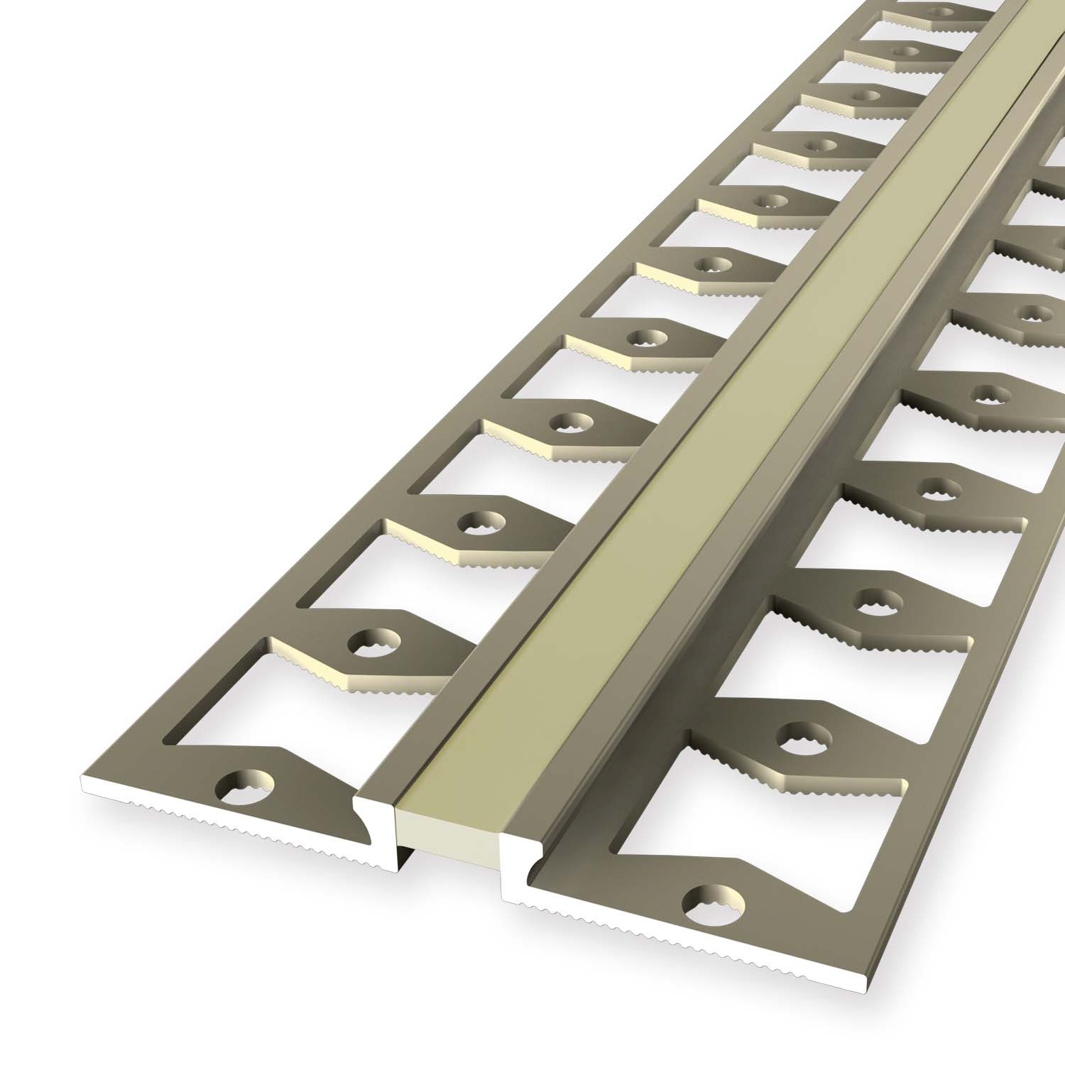 Profilé de dilatation 4.5 x 48 x 2500 mm Aluminium Équerre de carrelage Sable Küberit