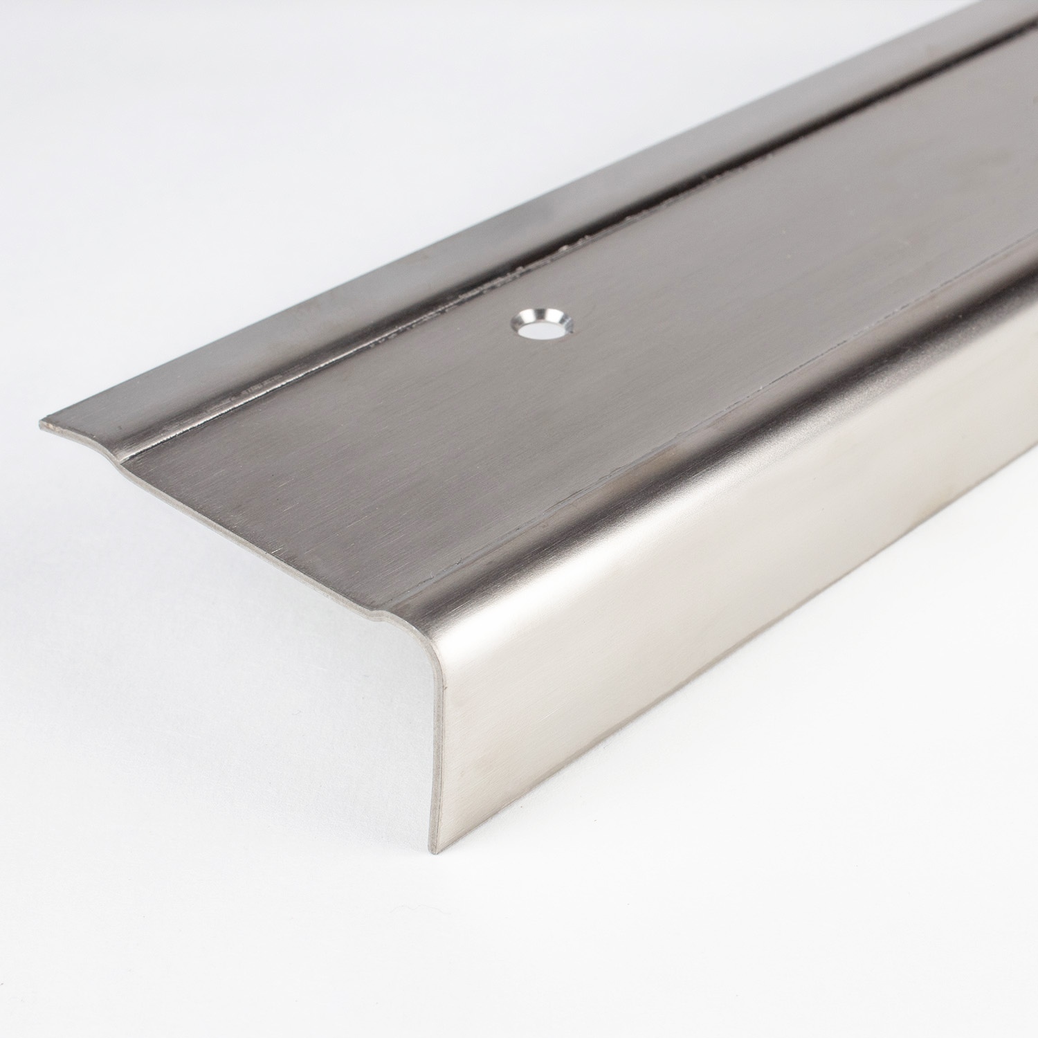 Nez de marche | largeur: 63 mm | hauteurn 25 - 45 mm | inox mat | 