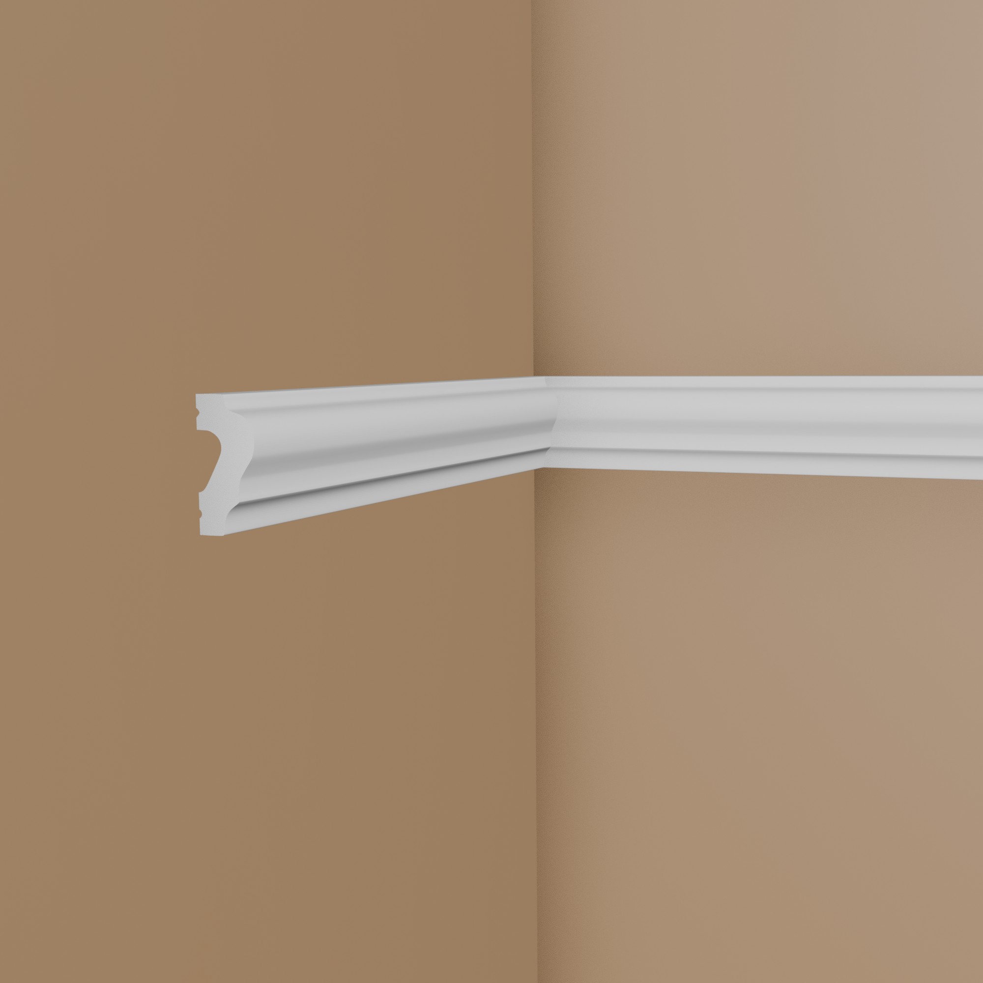 NMC Moulure décorative "Genève" WL2 WALLSTYL® Moulure murale 20 x 40 x 2000 mm Polystyrène blanc
