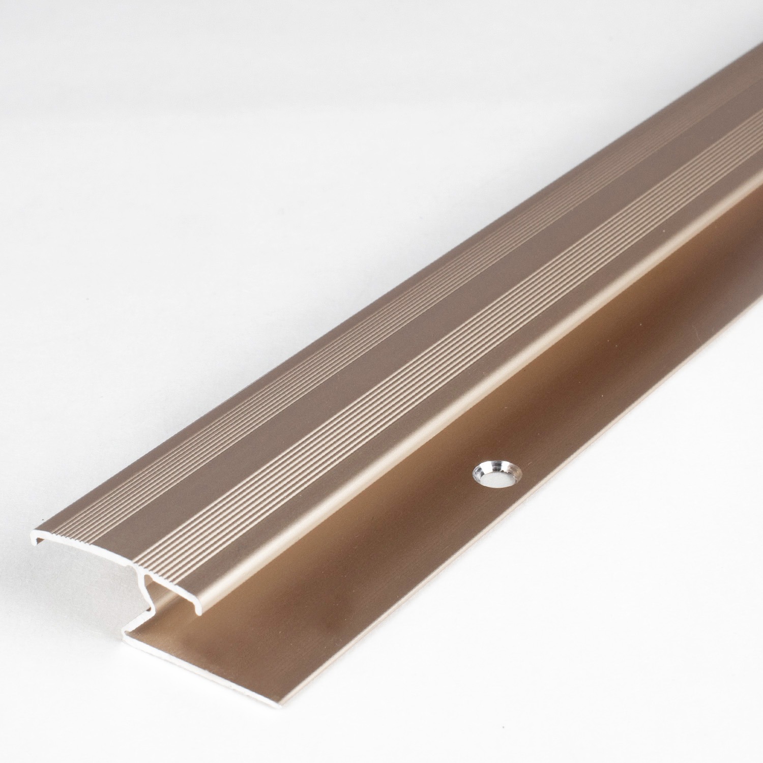 Profilé de transition pour sol stratifié | hauteur 8 mm | aluminium anodisé | à visser