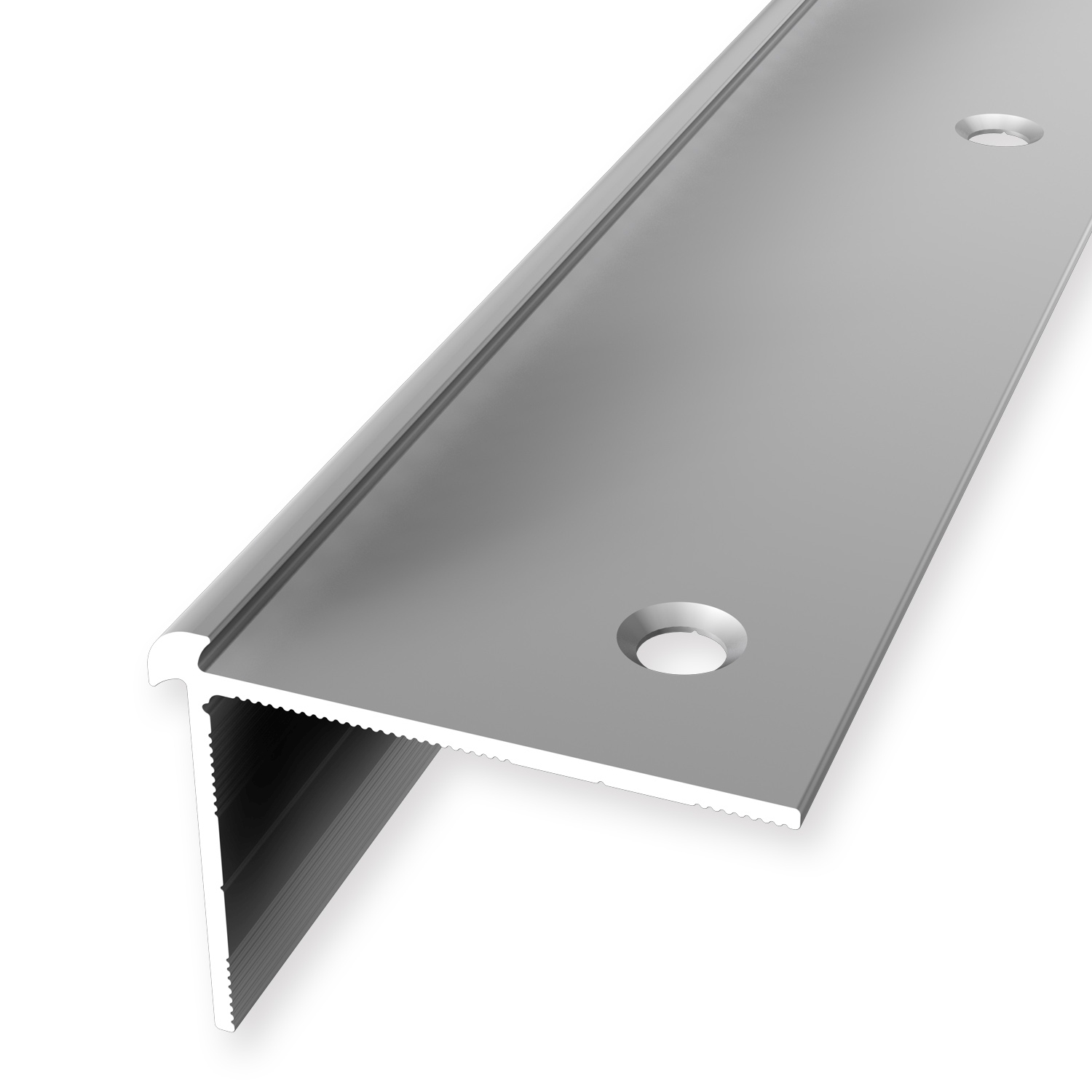 PROVISTON | Nez de marche | Largeur:39 mm | Hauteur:2.5 mm | Cornière escalier | Lisse | A visser