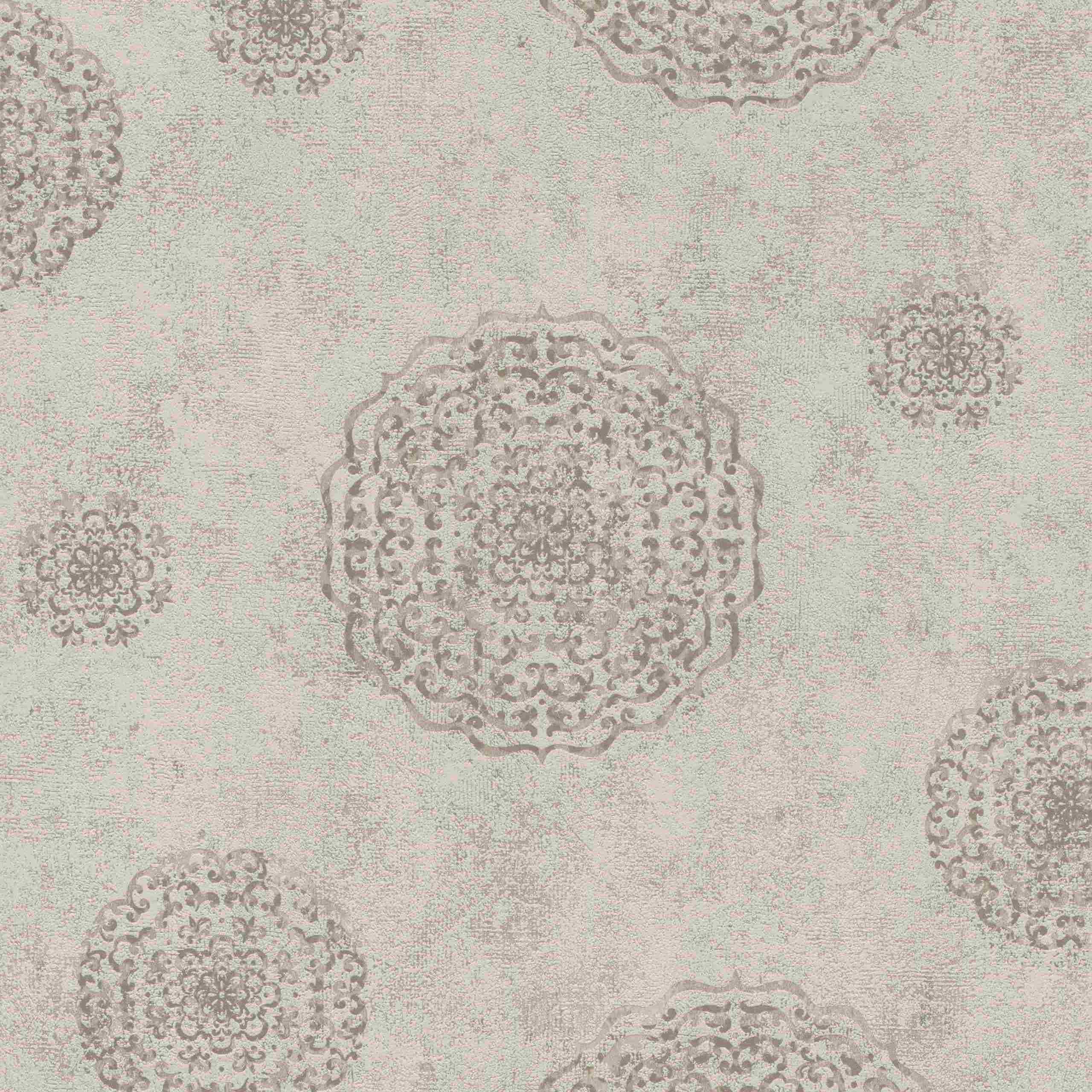 Rasch #ROCKNROLLE | 540536 | papier peint intissé vintage | 0.53 m x 10.05 m | gris