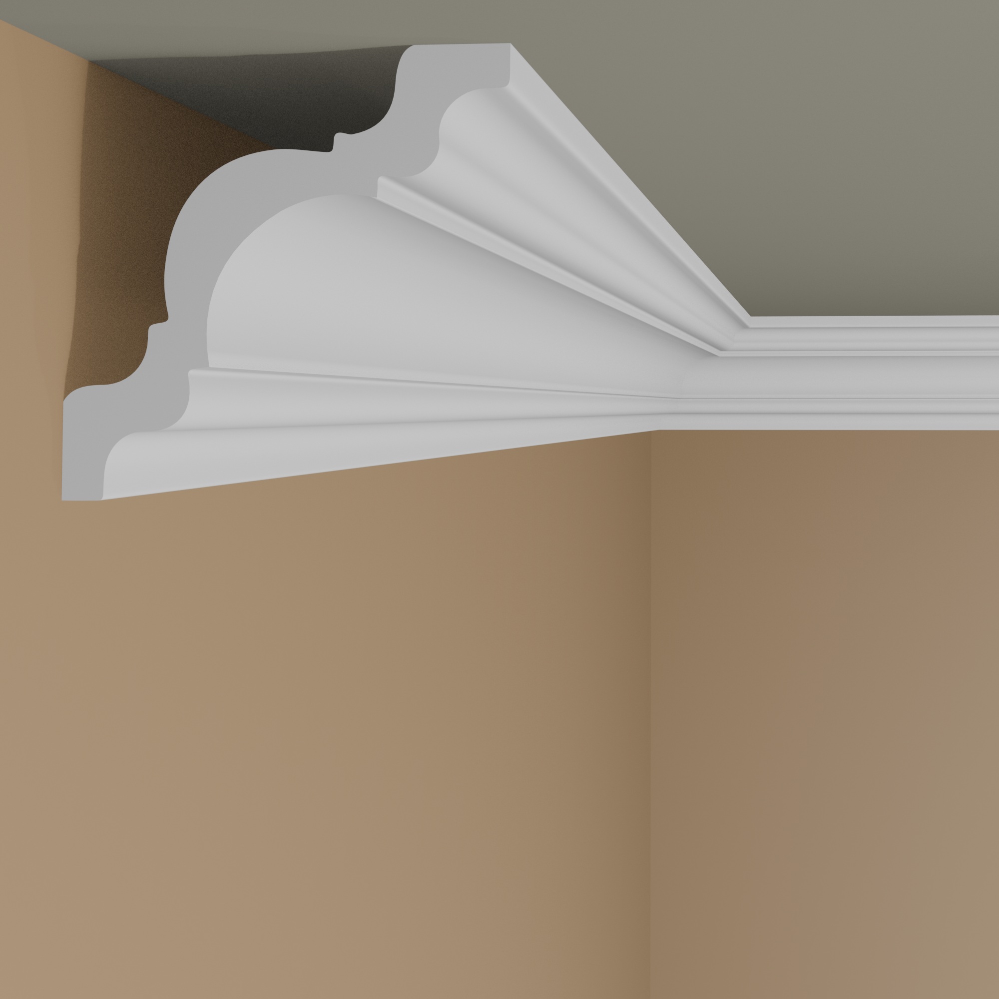 Moulure de plafond magnifique | 103 x 103 mm | polystyrène 