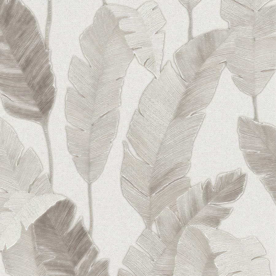 A.S. Creation | Travel Styles | 392185 | Papier peint intissé | Arbres et feuilles | 10.05 x 0.53 m | Blanc