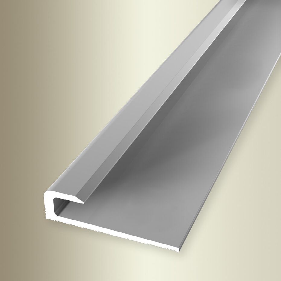 Profil d'arrêt | 30 x 5 x 2600 mm | Profilé en alu | Profilé de finition | Lisse | Non percé