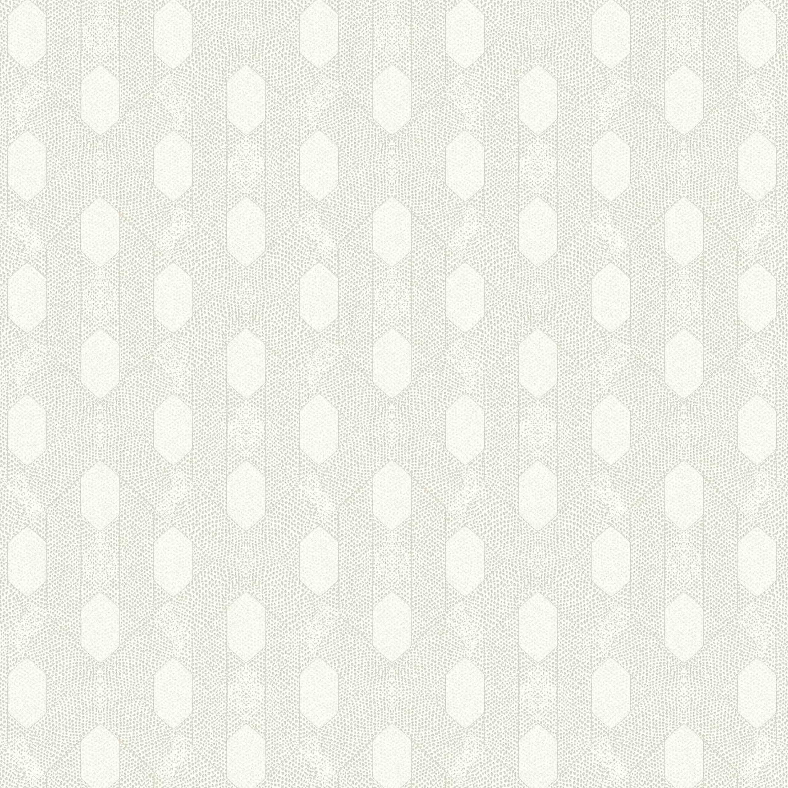 A.S. Creation Absolutely Chic | 369733 | papier peint intissé 3D | 0.53 m x 10.05 m | blanc