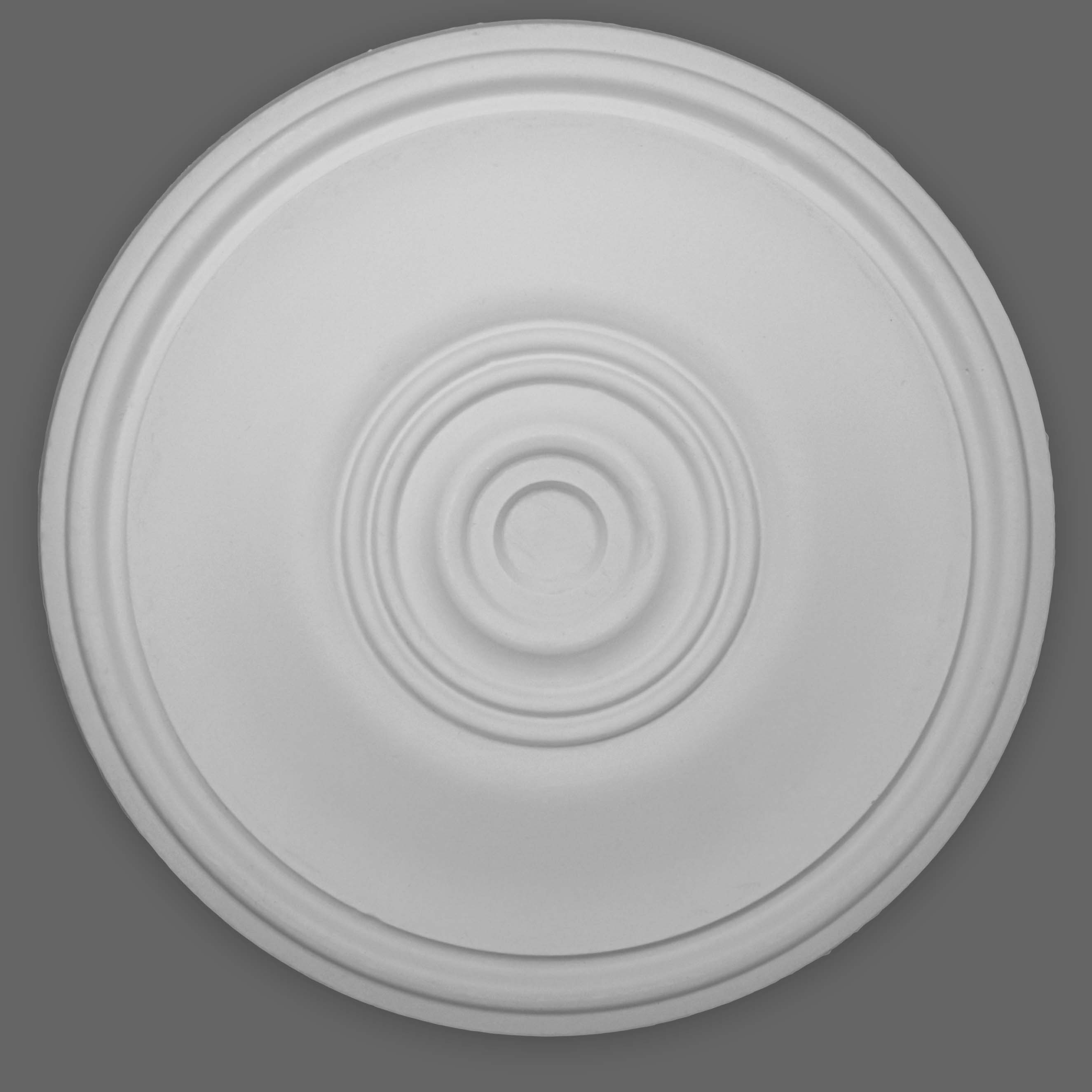 PROVISTON | Gips Rosette Eastbourne | Echter Gipsstuck | Ø38,5cm | Stuckrosette