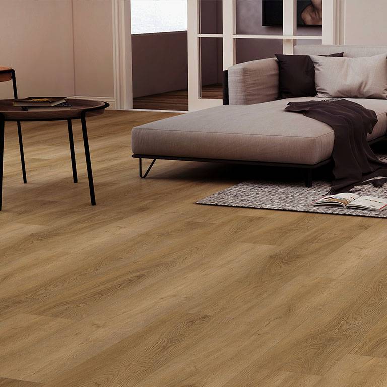 Check One Sol vinyle PVC 2454 Marga 1220 x 228 x 4.5 mm Vinyle clipsable Parquet Chêne