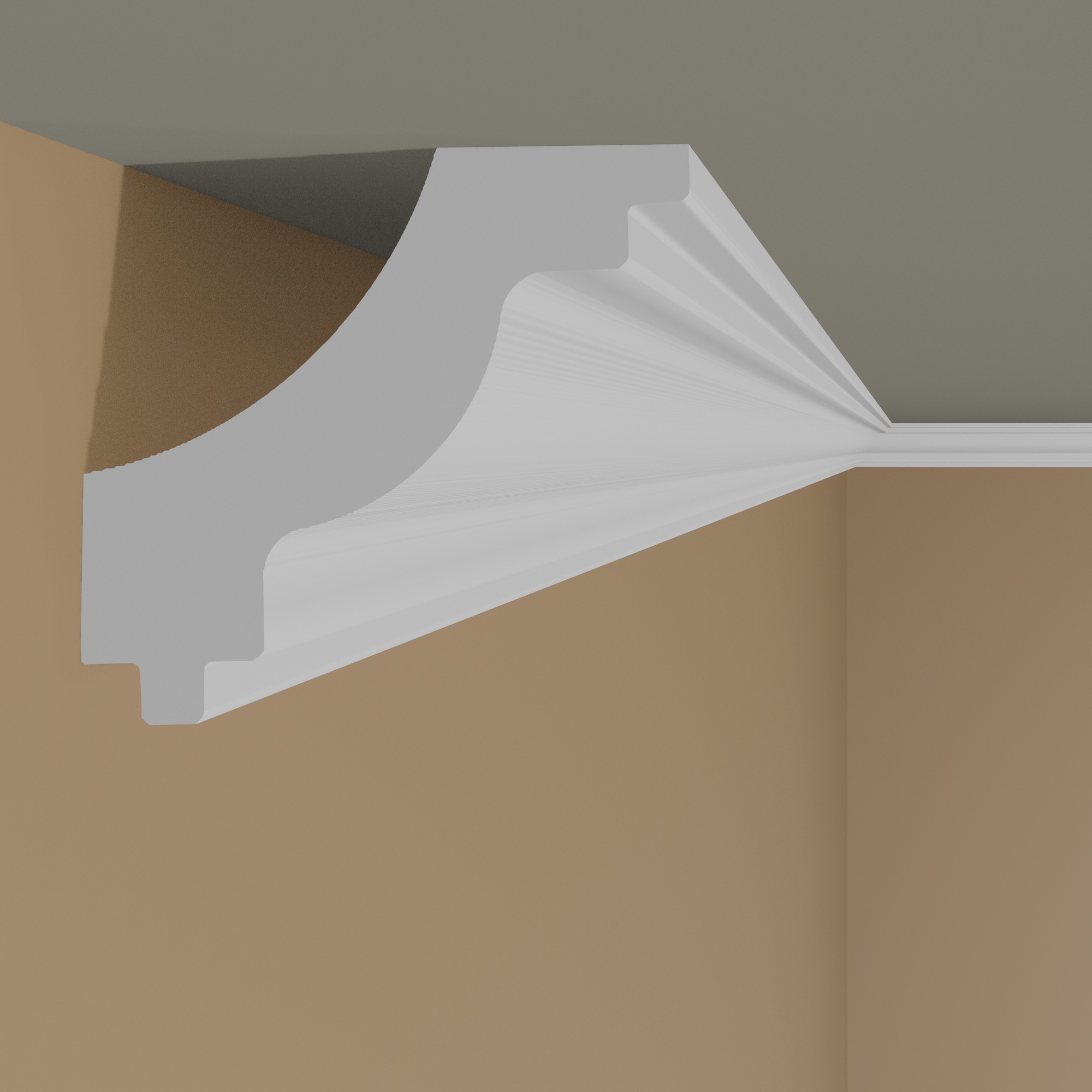 Moulure de plafond sublime NMC NOMASTYL J 50 x 45 mm polystyrène léger blanc