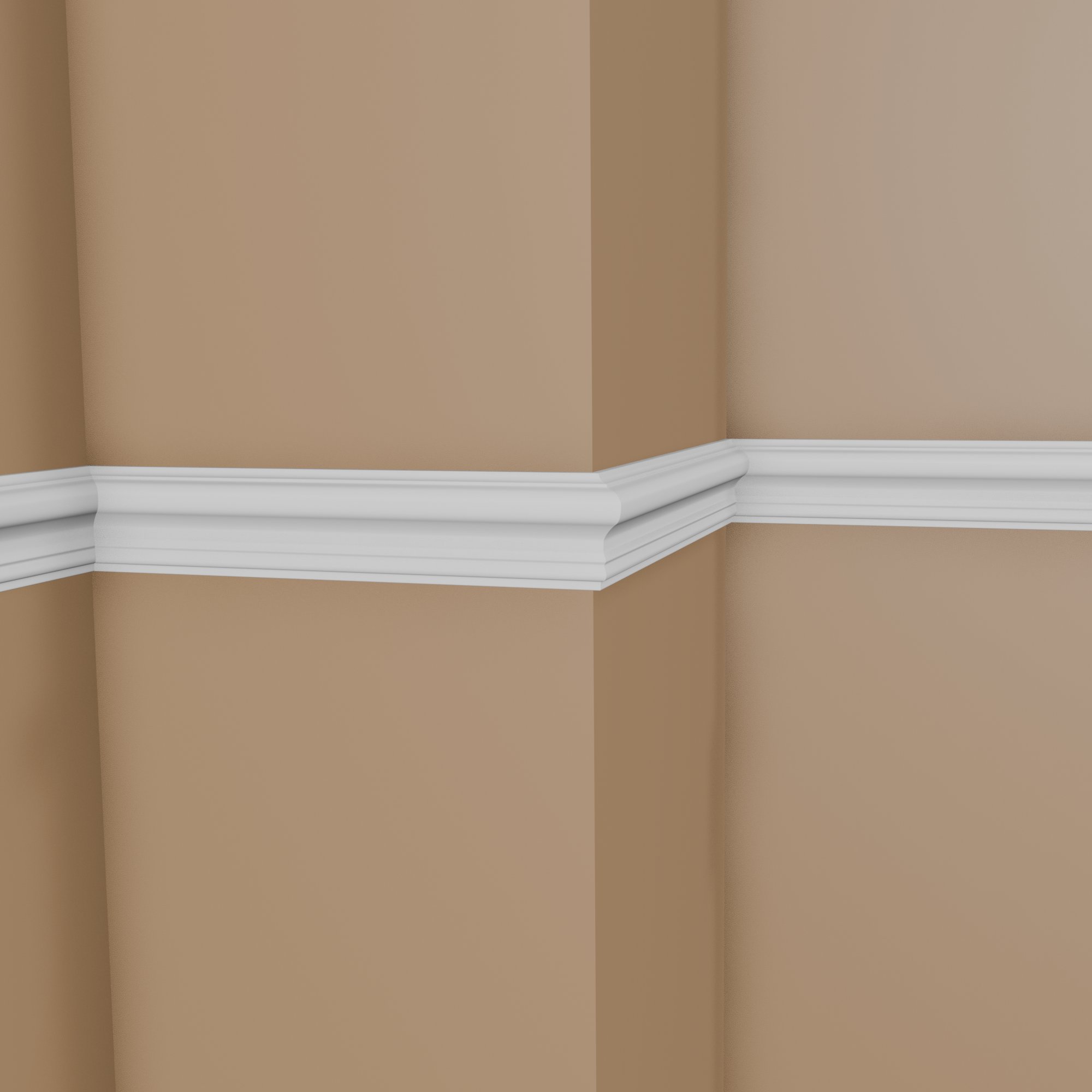 Elite Decor | Cimaise CR889 | polystyrène | 26 x 62 x 2000 mm | blanc | moulure en polystyrène expansé