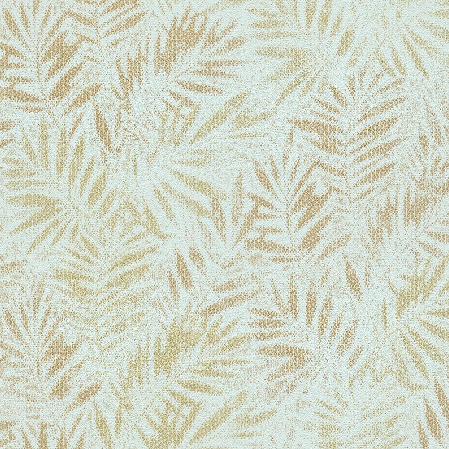 A.S. Creation | Travel Styles | 391204 | Papier peint intissé | Arbres et feuilles | 10.05 x 0.53 m | Turquoise