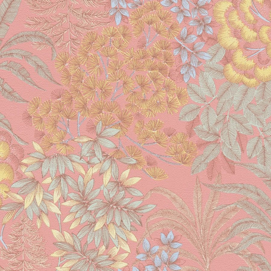 A.S. Creation | Travel Styles | 391284 | Papier peint intissé | Floraux | 10.05 x 0.53 m | Rose