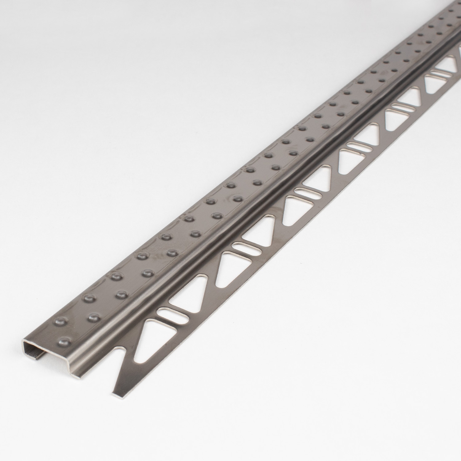 Auer Embout pour profilé de nez de marche pour carrelage 6 - 8 x 49 x 2500 mm Acier inoxydable