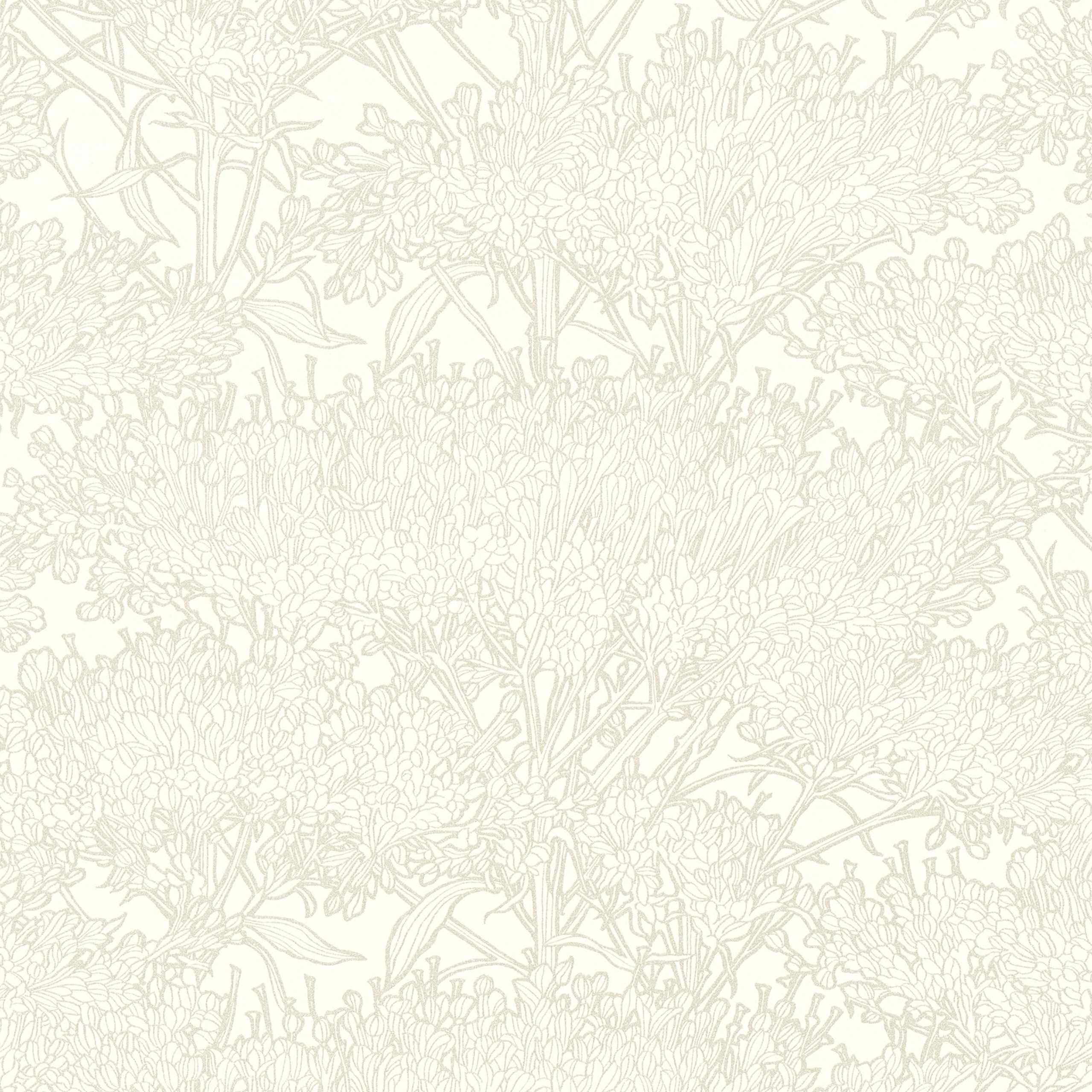 A.S. Creation Absolutely Chic | 369727 | papier peint intissé floral | 0.53 m x 10.05 m | blanc