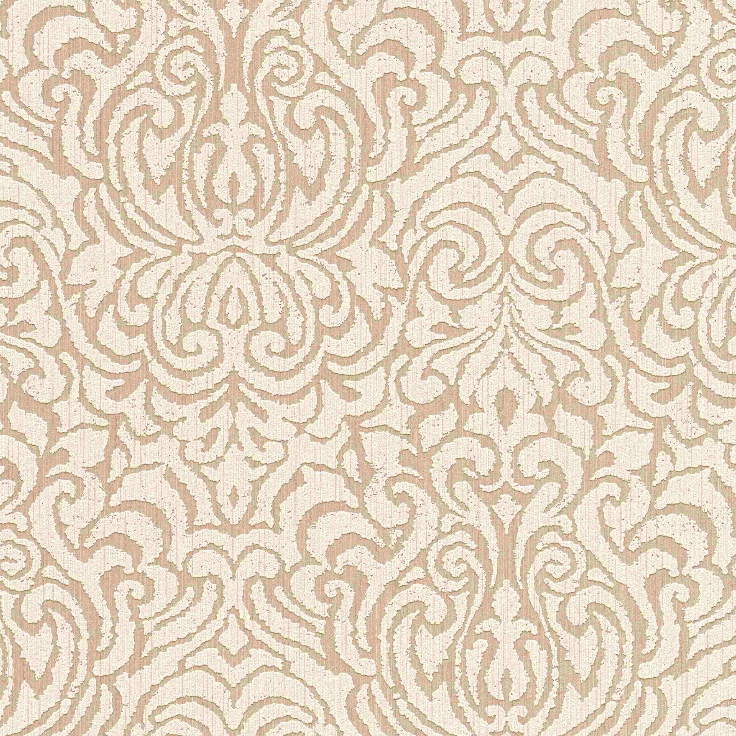 A.S. Creation AP Tessuto II | 961934 | papier peint intissé baroque | 0.53 m x 10.05 m | beige