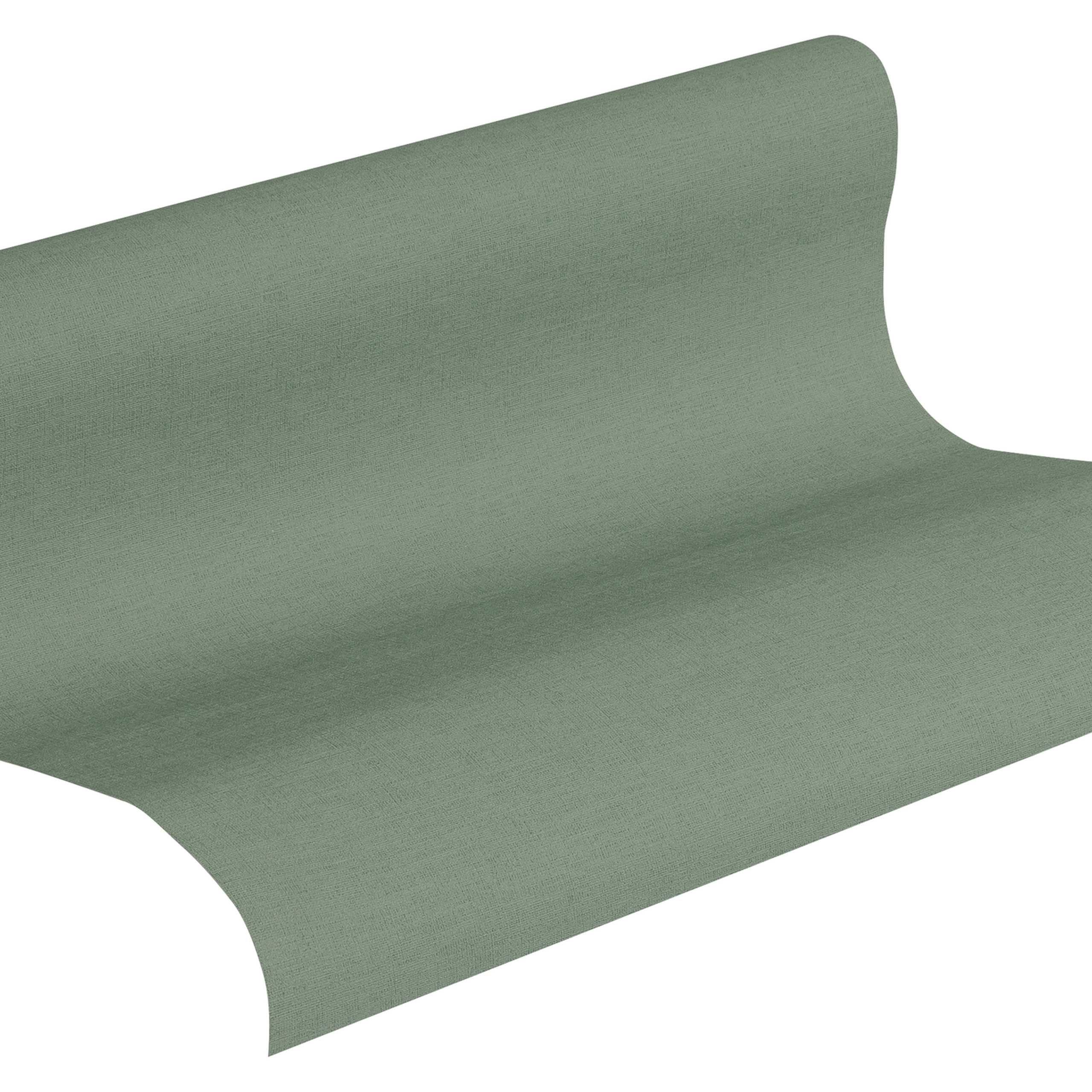 A.S. Creation Ethnic Origin | 371787 | papier peint intissé uni | 0.53 m x 10.05 m | vert