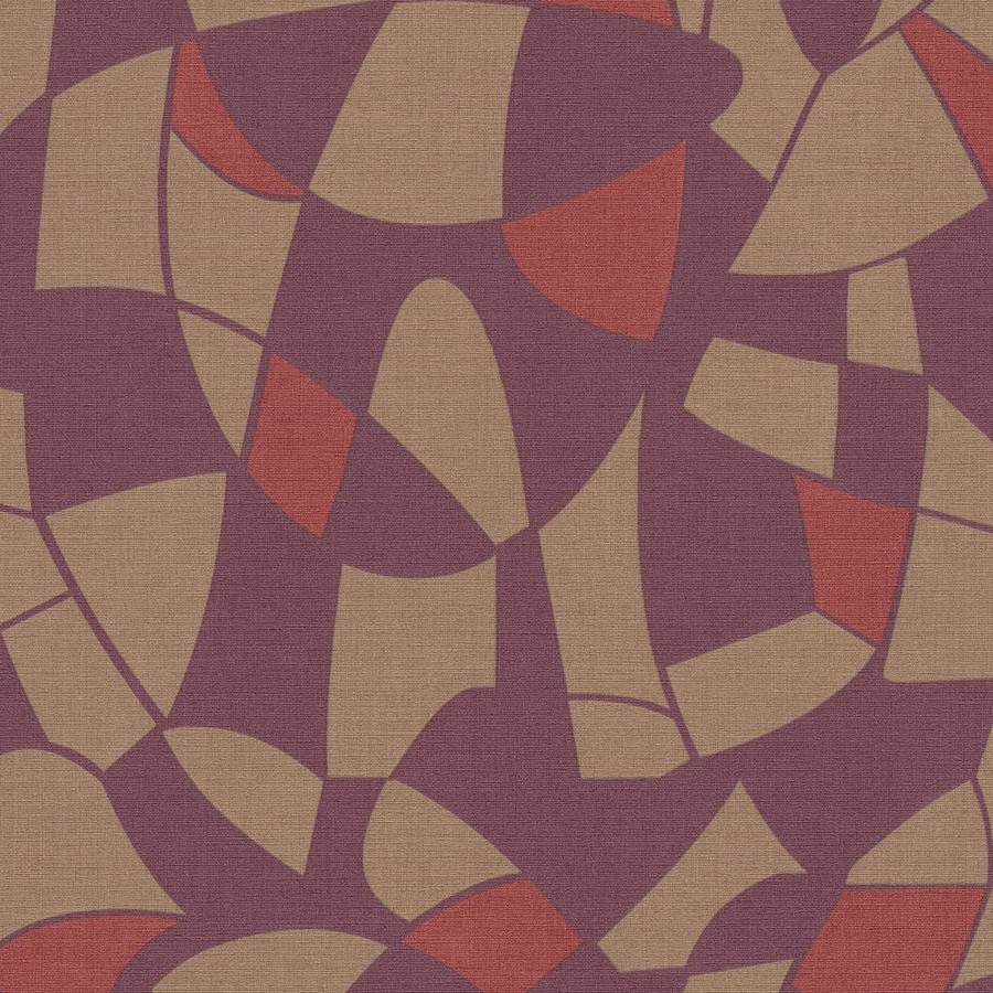 A.S. Creation | Antigua | 390931 | Papier Peint Intissé | Grafique | 10.05 x 0.53 m | Mauve