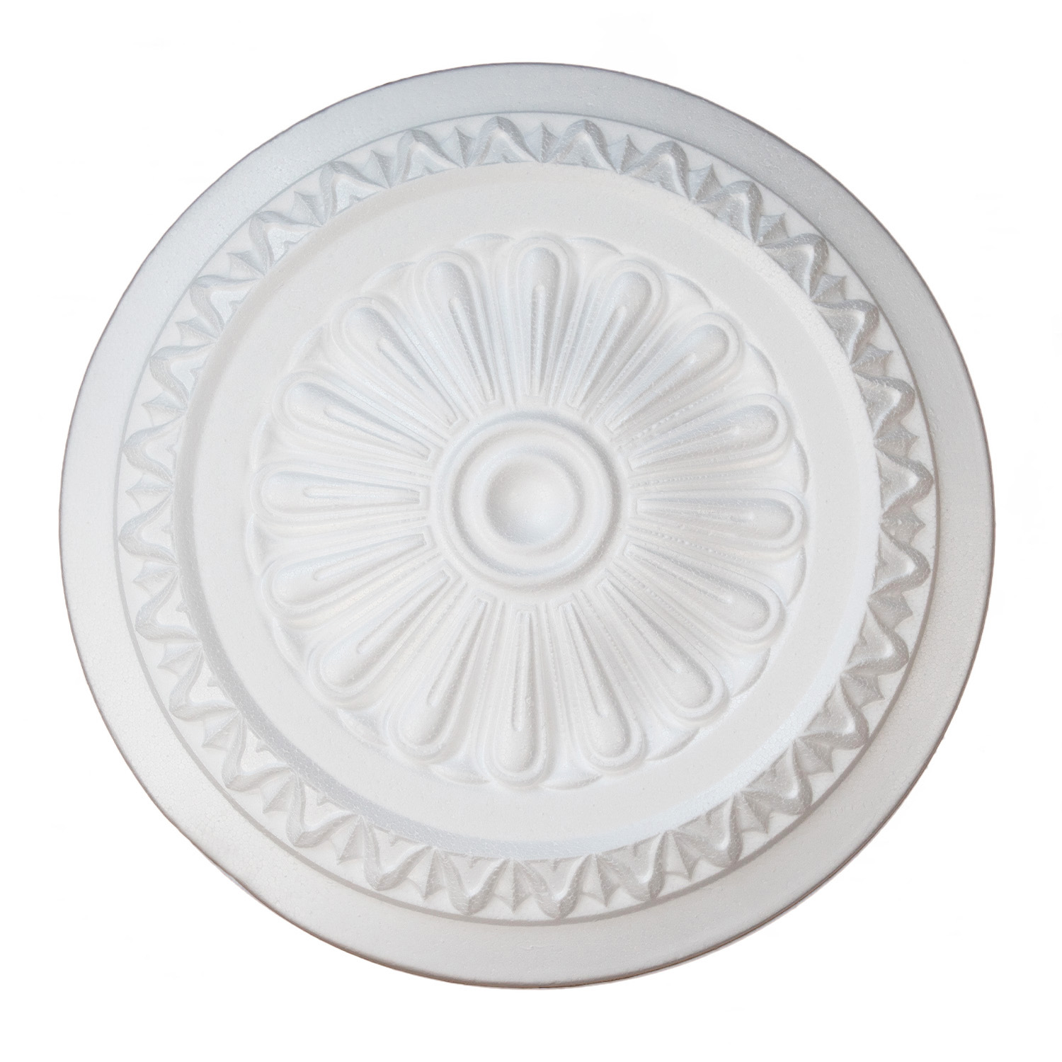 Marbet | Rosace "R15" | Ø 34 cm | Polystyrène expansé | blanc
