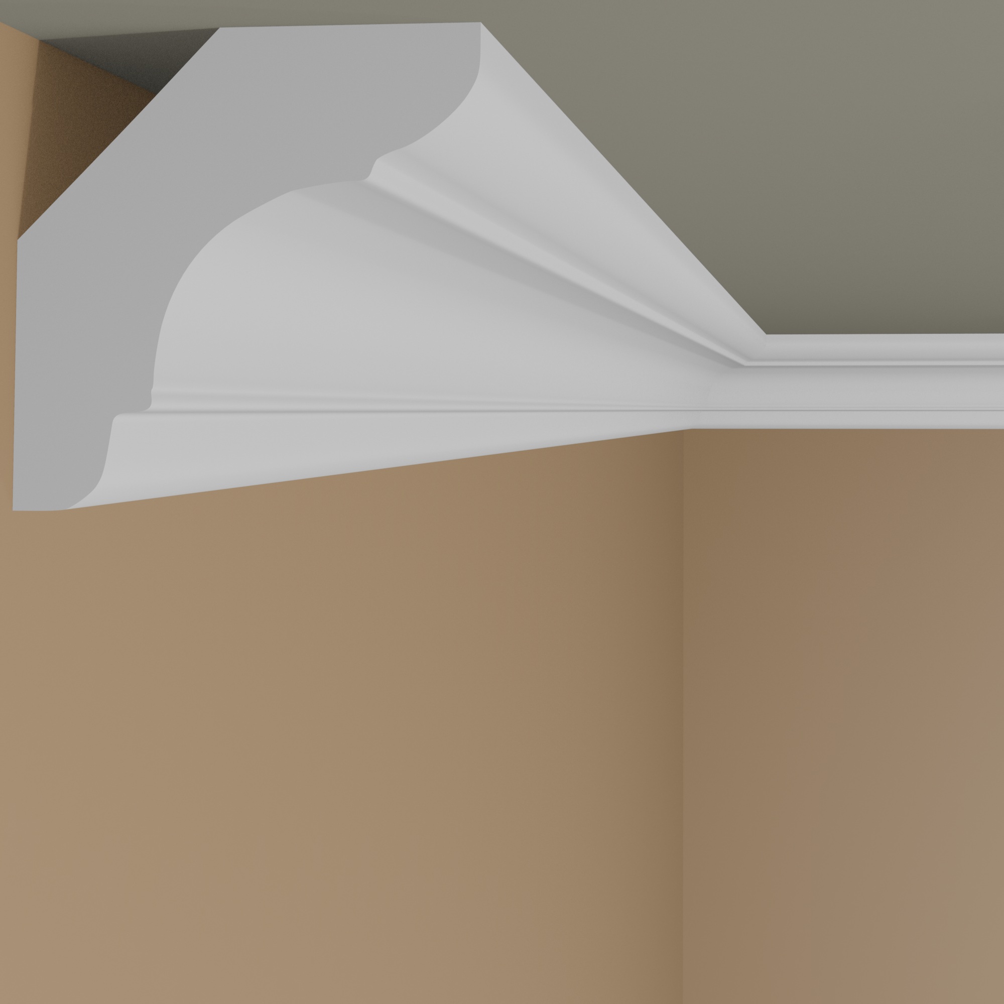 Moulure de plafond design Marbet E-23 | 22 x 22 mm | polystyrène résistant à l'impact, à l'humidité 