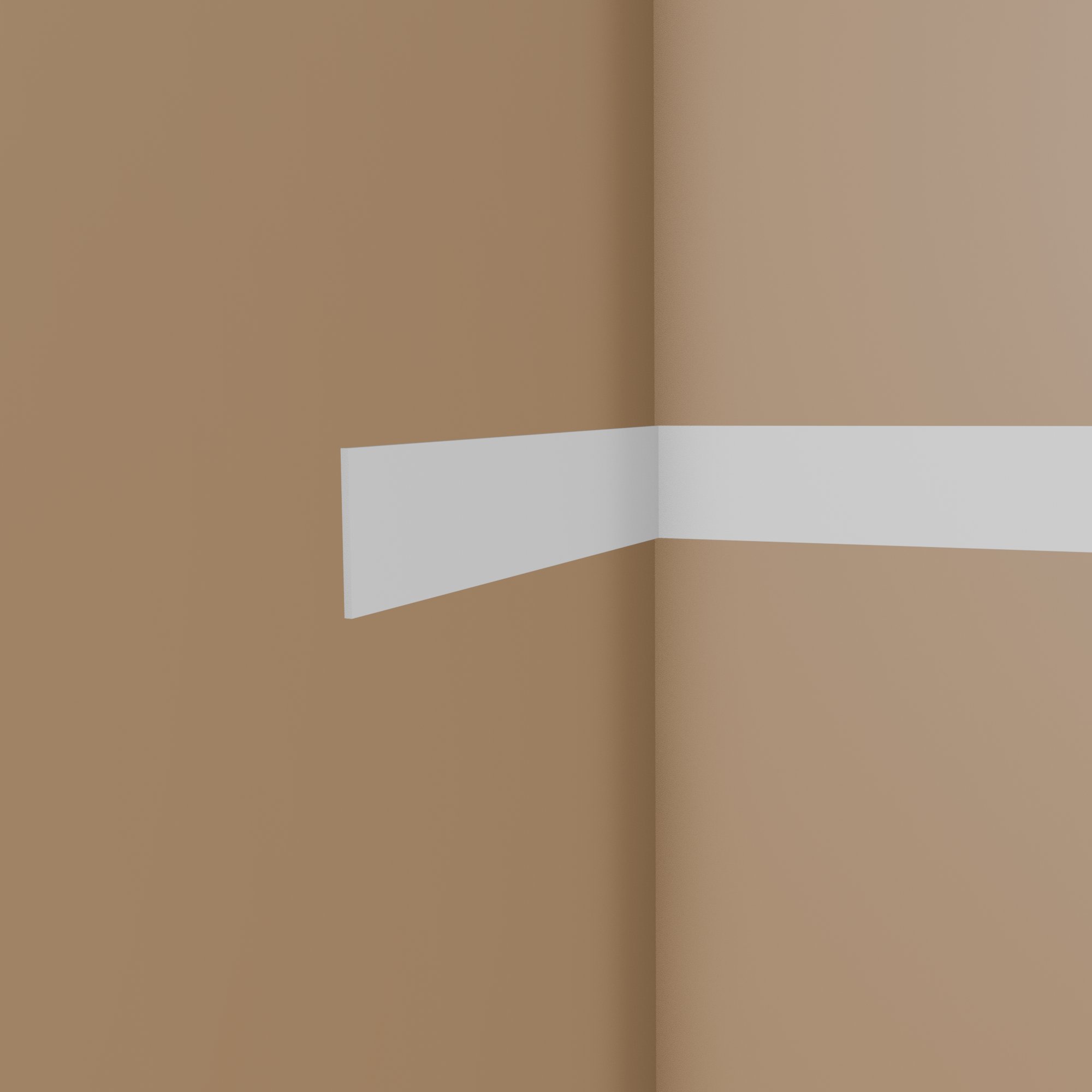 Plinthe intemporelle NMC WALLSTYL FL9 8 x 100 mm polystyrène résistant à l'impact blanc