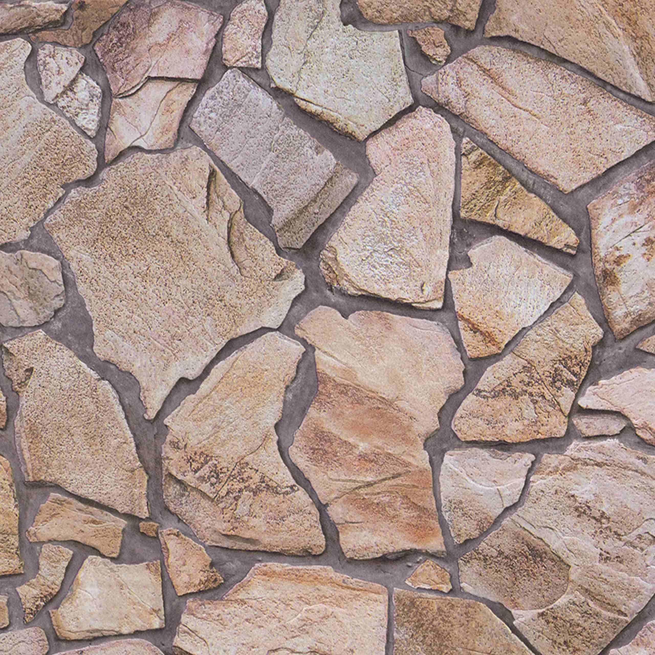 A.S. Creation Woodn Stone | 927316 | papier peint intissé pierre brique | 0.53 m x 10.05 m | beige