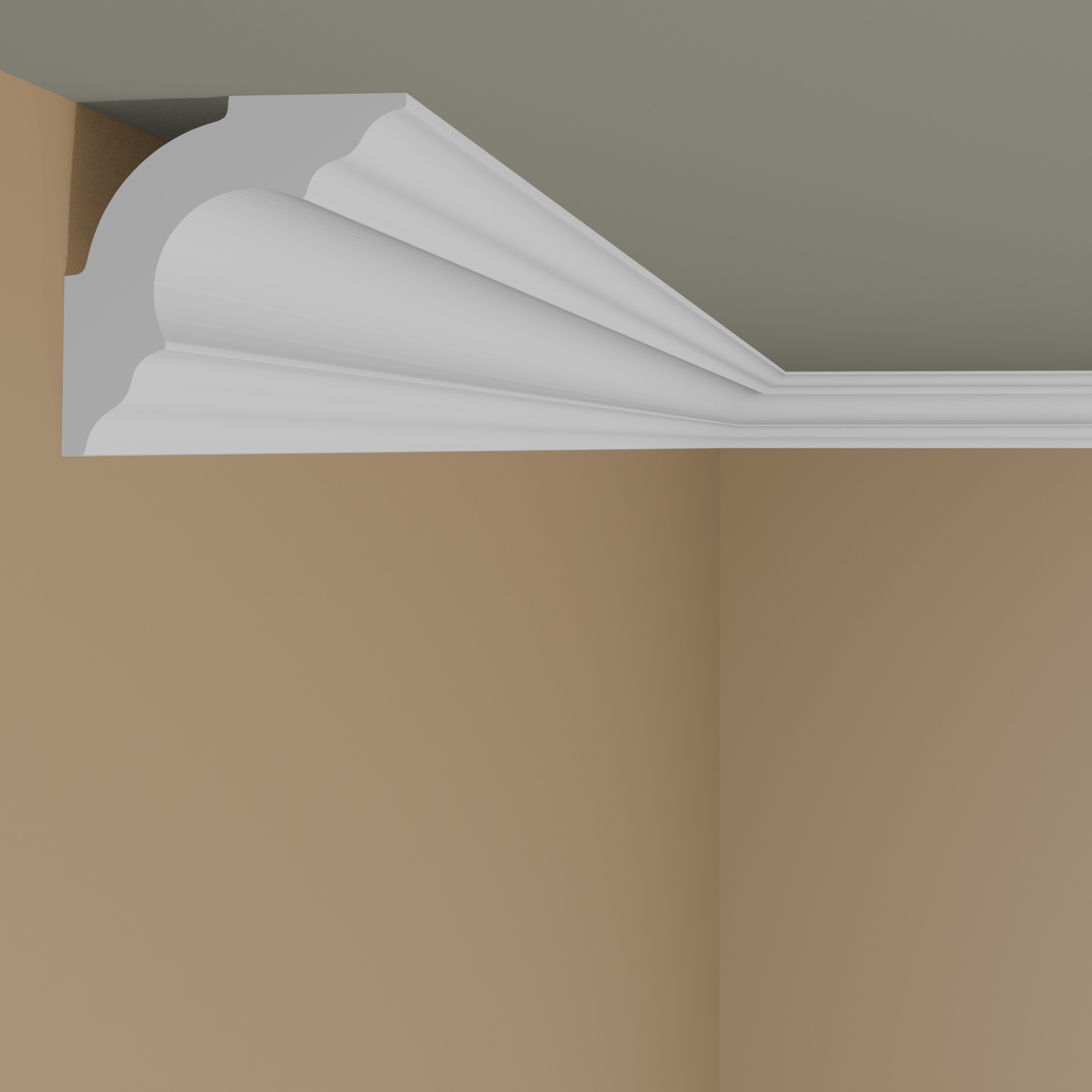 Moulure de plafond chic NMC NOMASTYL A3 30 x 30 mm polystyrène léger blanc