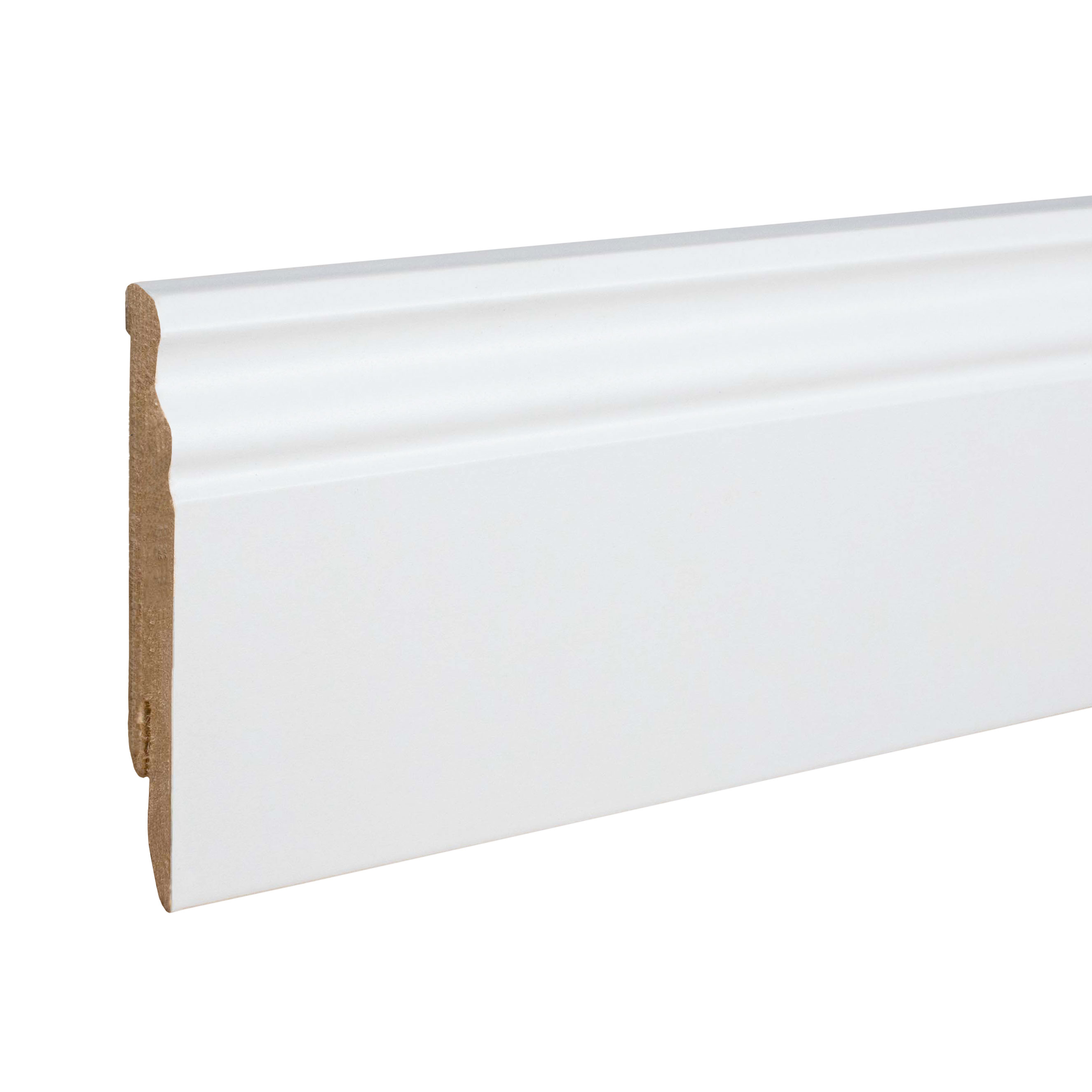 Plinthe "Krefeld" 719.1678 MDF 16 x 80 x 2500 mm Blanc Plinthe Moulurée PROVISTON