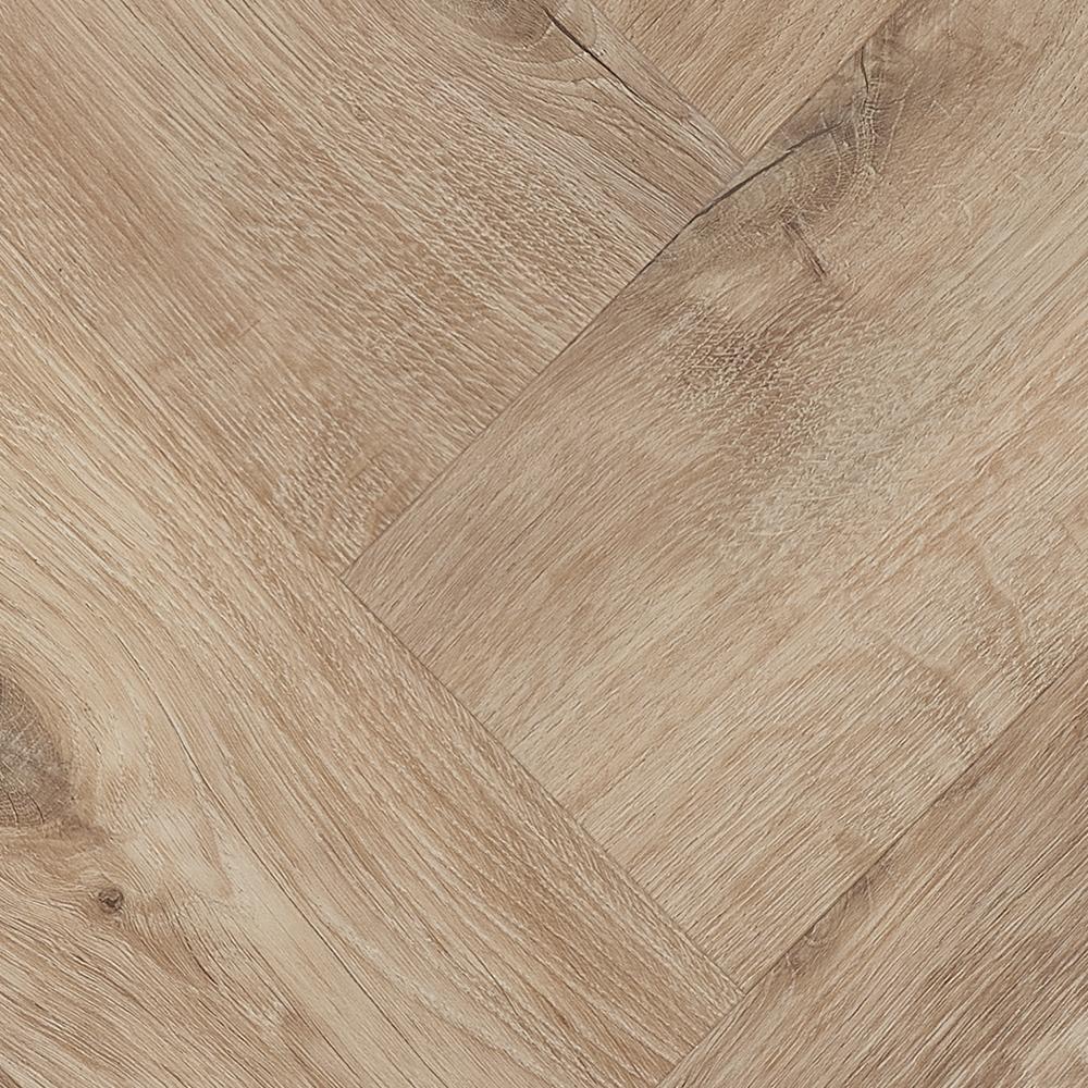 Sol vinyle PVC AMARON Herringbone Chêne Windsor 592 x 148 x 5 mm Vinyle à clipser Marron
