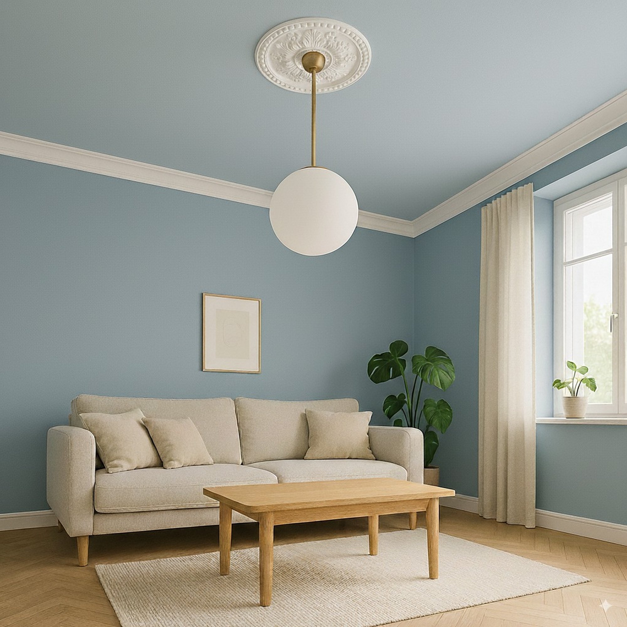 PROVISTON | Gips Rosette Northampton | Echter Gipsstuck | Ø46cm | Stuckrosette PROVISTON | Gips Rosette Northampton | Echter Gipsstuck | Ø46cm | Stuckrosette