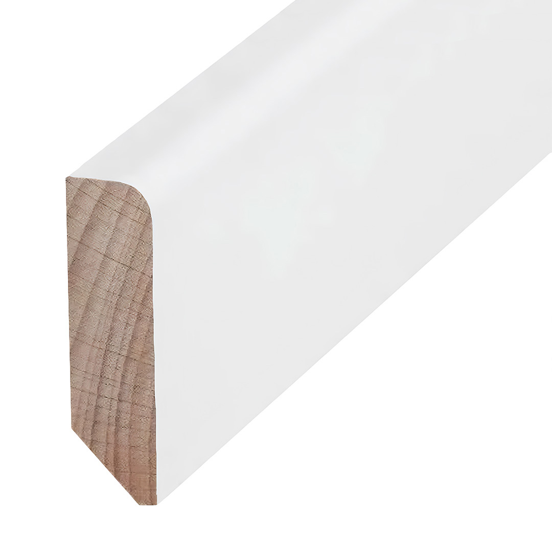 Plinthe en bois massif blanc (longueur tombante 16 x 58 x 2400 mm) 60.16.58.31 PROVISTON