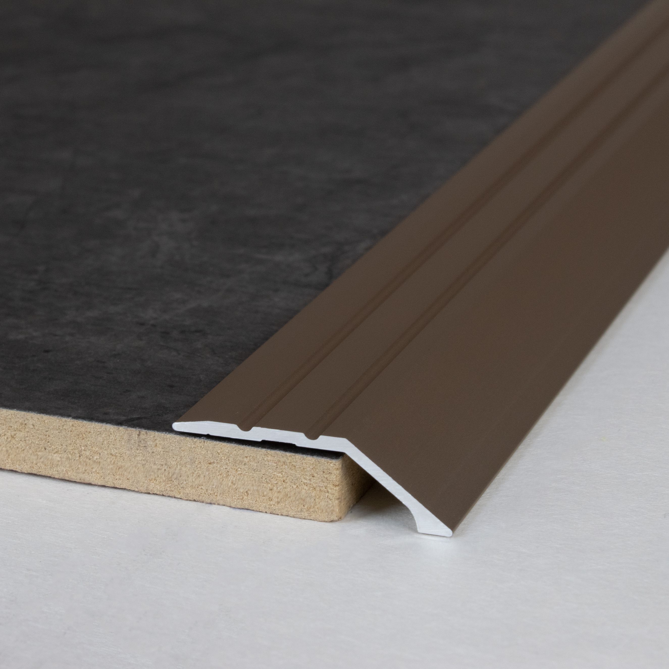 Profilé de finition sol stratifié | épaisseur: 8.5 - 15.5 mm | alu anodisé