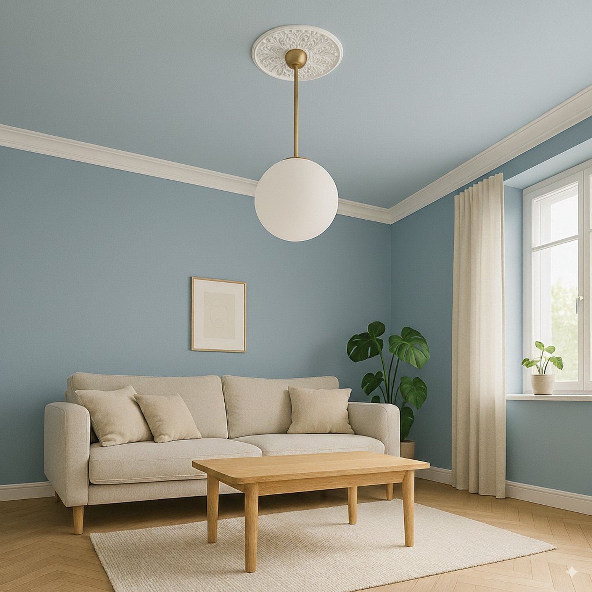 PROVISTON | Gips Rosette Bradford | Echter Gipsstuck | Ø38cm | Stuckrosette PROVISTON | Gips Rosette Bradford | Echter Gipsstuck | Ø38cm | Stuckrosette