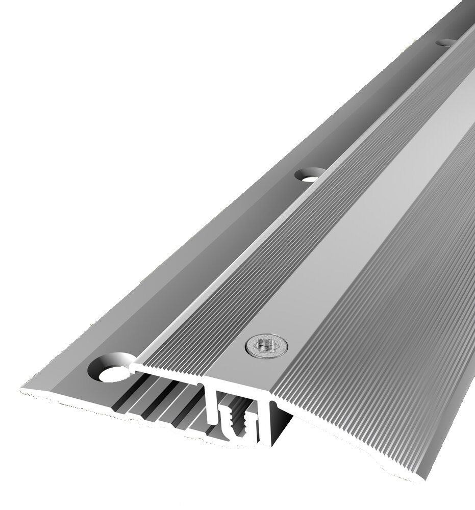 Profilé de rattrapage 11 x 40 x 1000 mm Aluminium Barre de seuil de rattrapage Argent Küberit