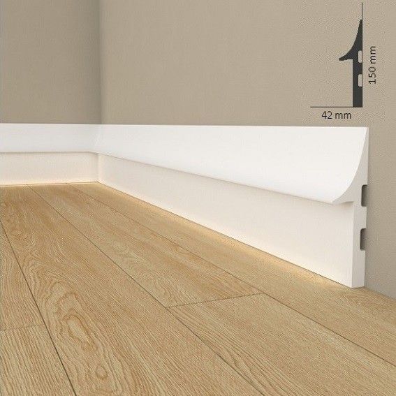 Angle extérieur de la rampe d'éclairage QL008 | Polyuréthane
