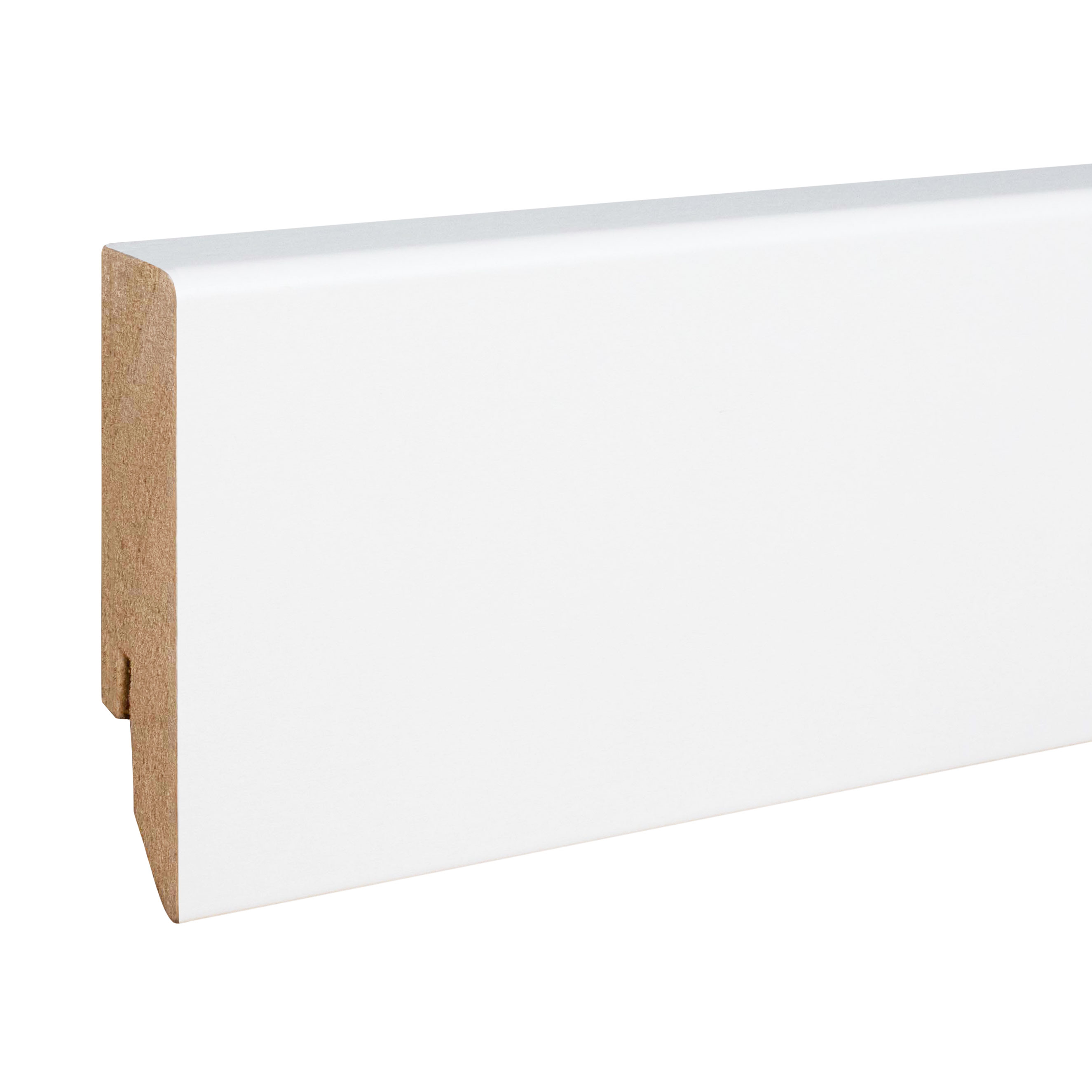 PROVISTON | 16 x 70mm | plinthe moderne | MDF mélaminé | plinthe blanche | plinthe carrée