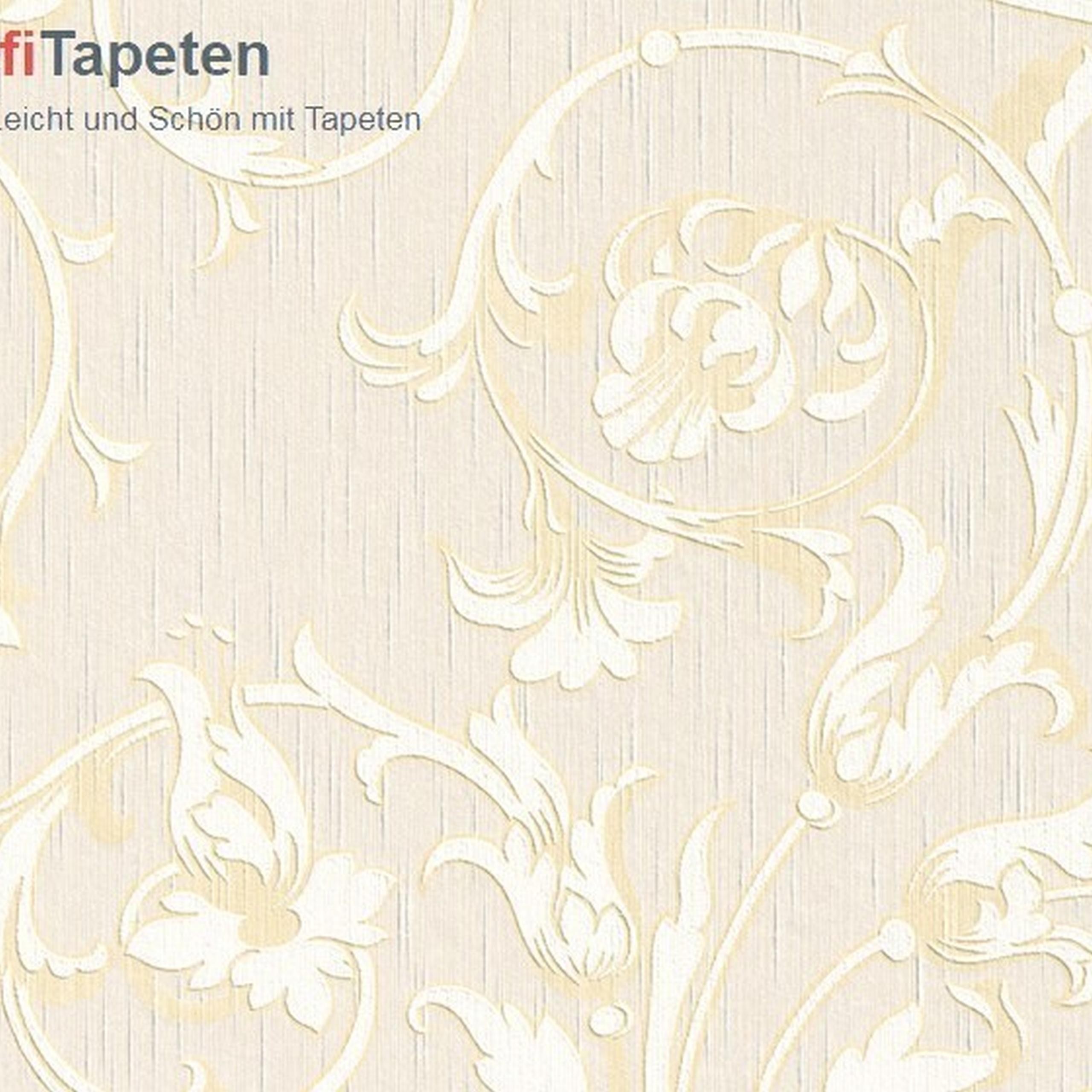 A.S. Creation Tessuto | 956337 | papier peint intissé floral | 0.53 m x 10.05 m | beige