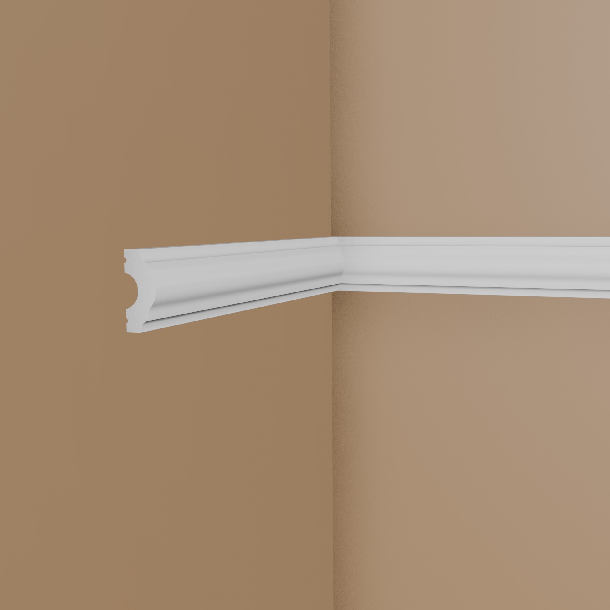 NMC Moulure décorative "Bâle" WL3 WALLSTYL® Moulure murale 15 x 40 x 2000 mm Polystyrène blanc