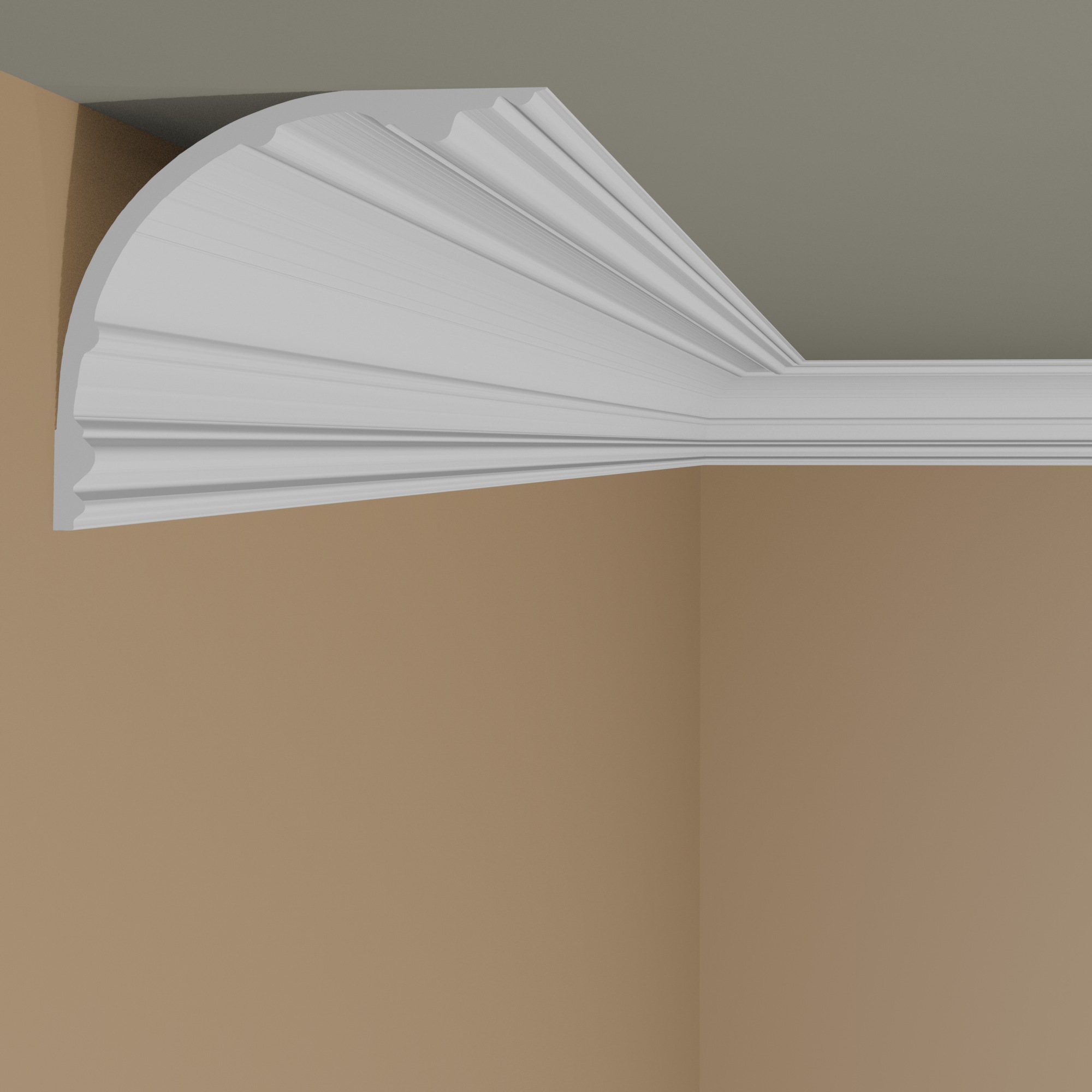 Moulure de plafond noble NMC ARSTYL Z40 170 x 175 mm polyuréthane résistant à l'impact blanc