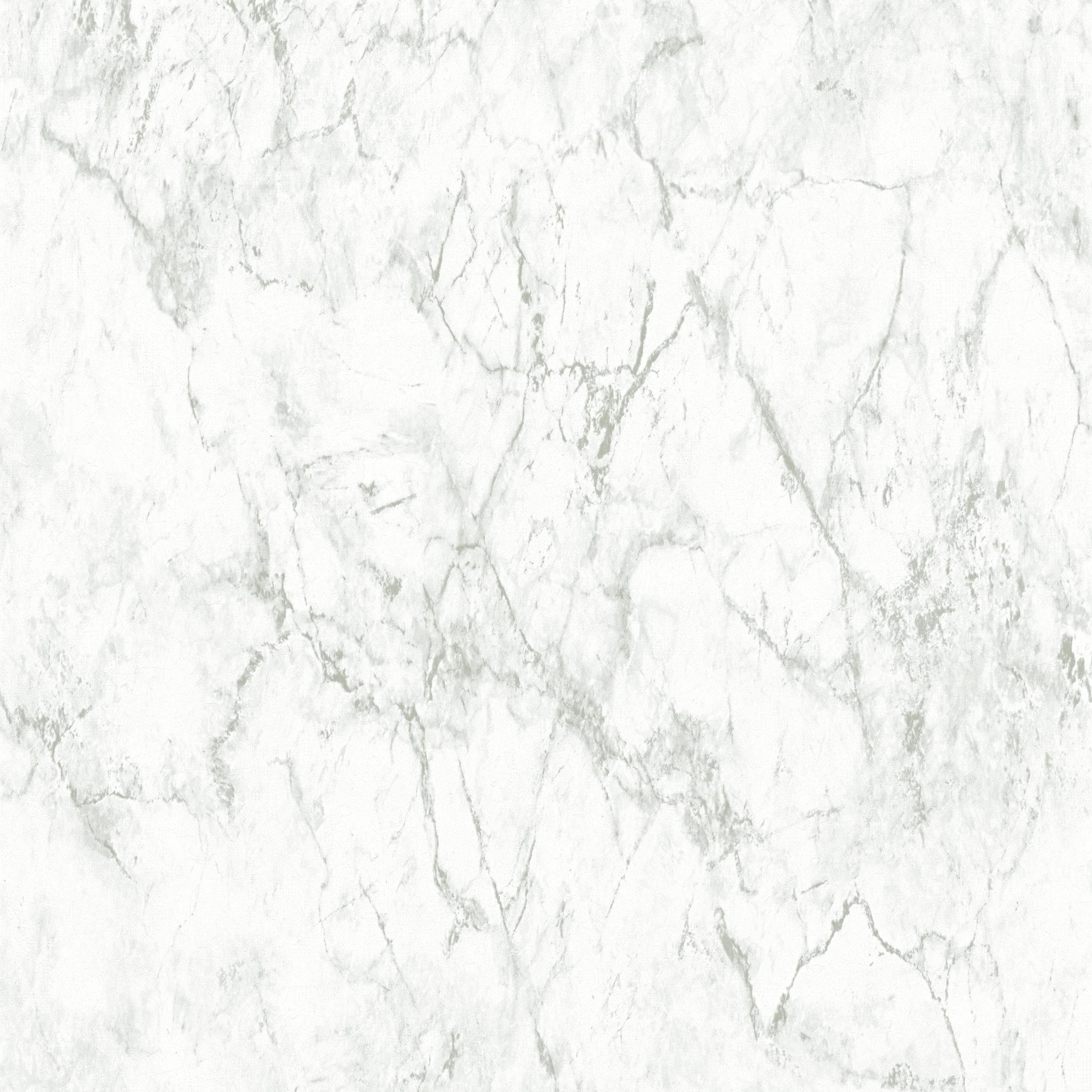 A.S. Creation Elements | 361573 | papier peint intissé pierre brique | 0.53 m x 10.05 m | blanc