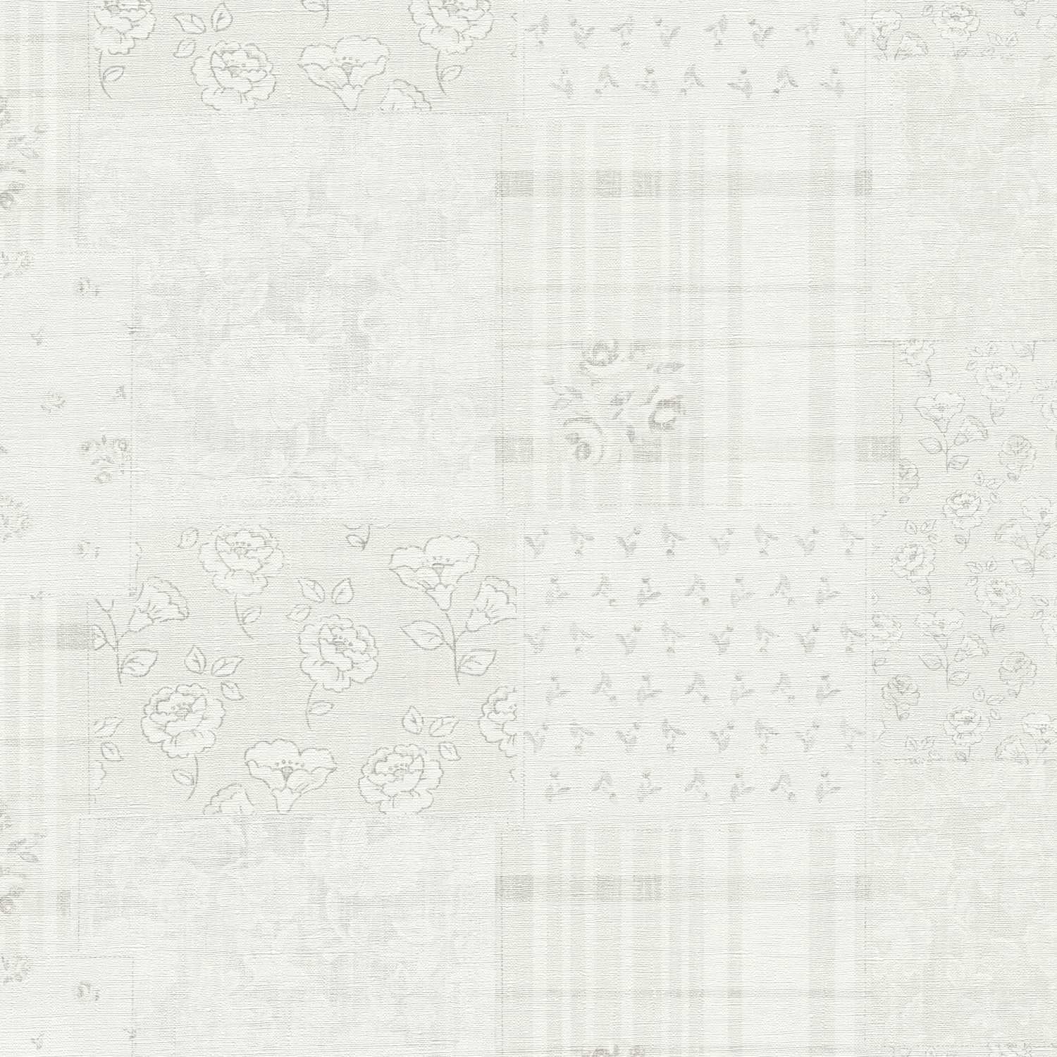 A.S. Creation | Maison Charme | 390662 | Papier Peint Intissé | Floraux | 10.05 x 0.53 m | Gris