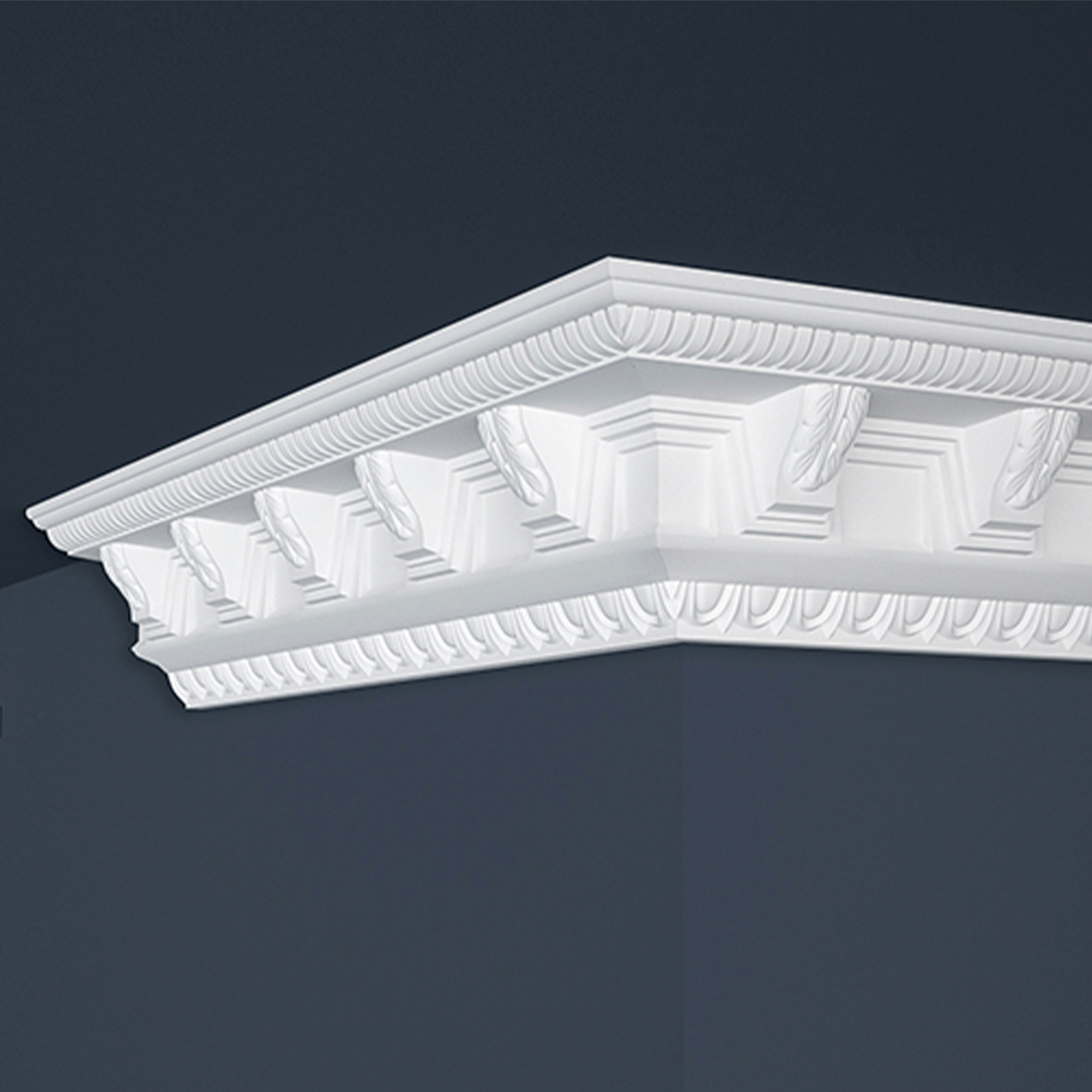Moulure de plafond nouvelle Marbet B-23 | 70 x 71 mm | polystyrène 