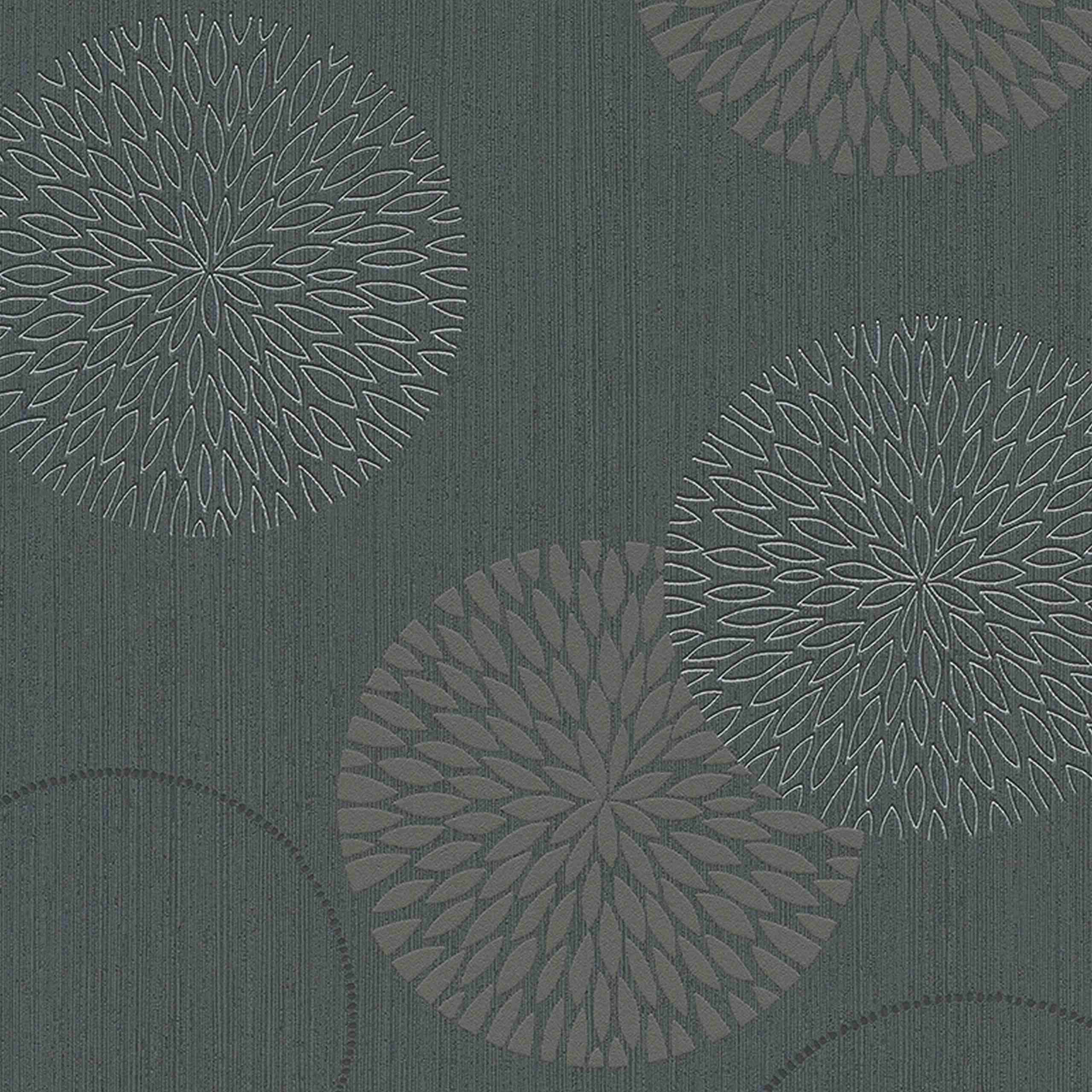 A.S. Creation Spot 2 | 937911 | papier peint intissé floral | 0.53 m x 10.05 m | gris