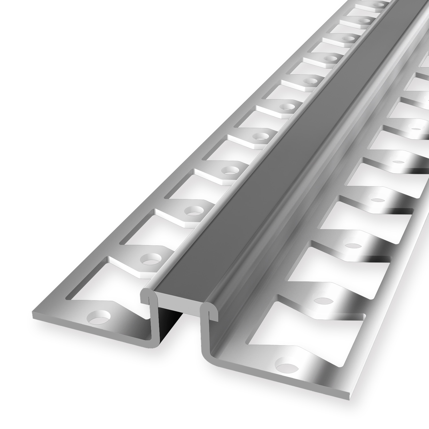 Joint de dilatation carrelage 11.8 x 51 mm Épaisseur 10.3 mm Équerre carrelage estampé fermé Küberit