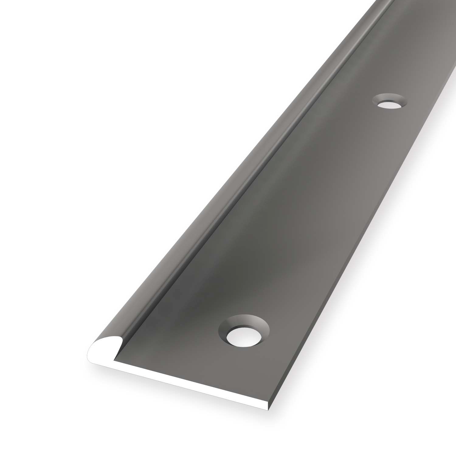 Profilé de finition 3.5 x 18 x 2500 mm Aluminium Profilé de finition Lisse trous de vis fraisés Küberit