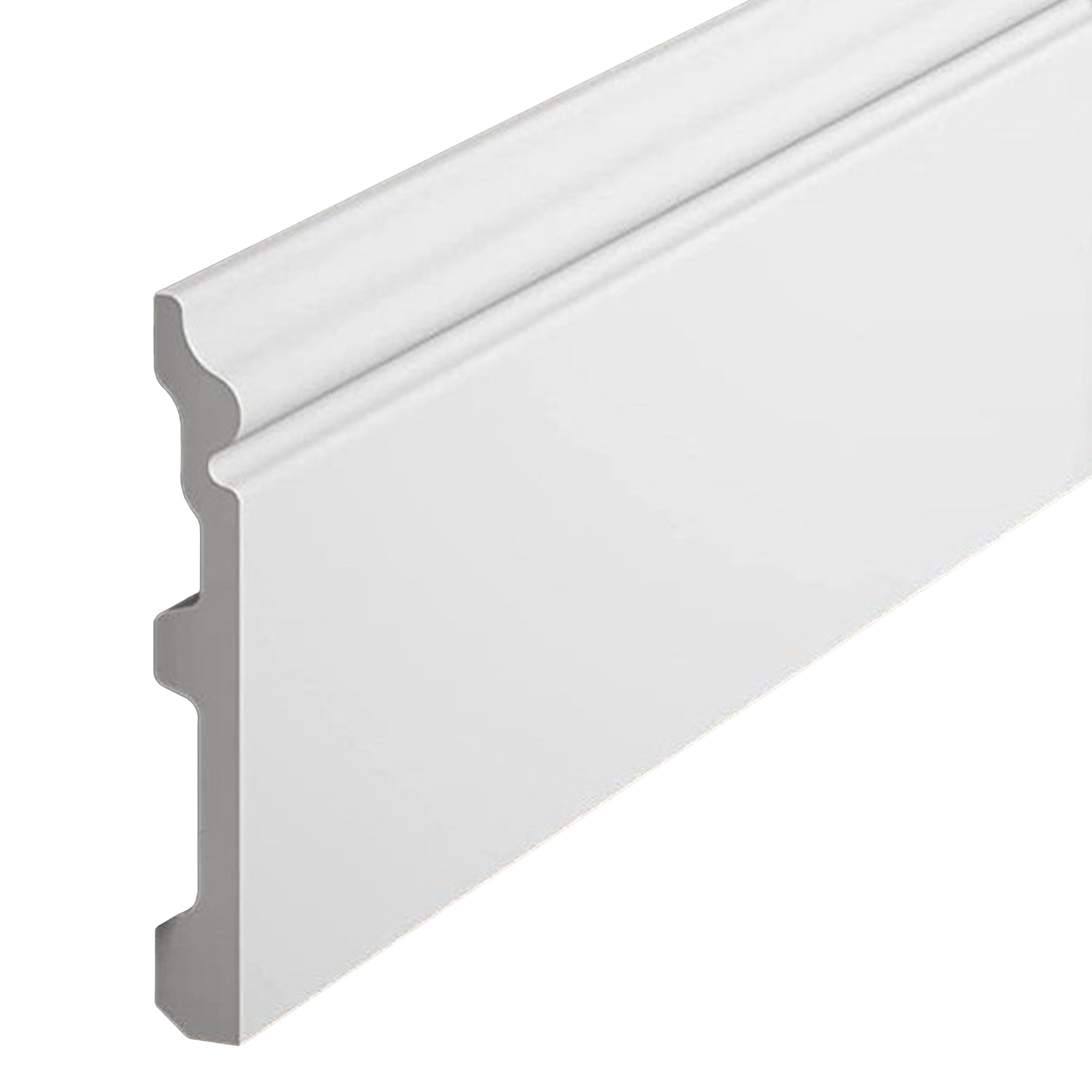 PROVISTON | Plinthe "NE358" en polystyrène PolyForce | 14 x 117 x 2000 mm Blanc | Cache fils
