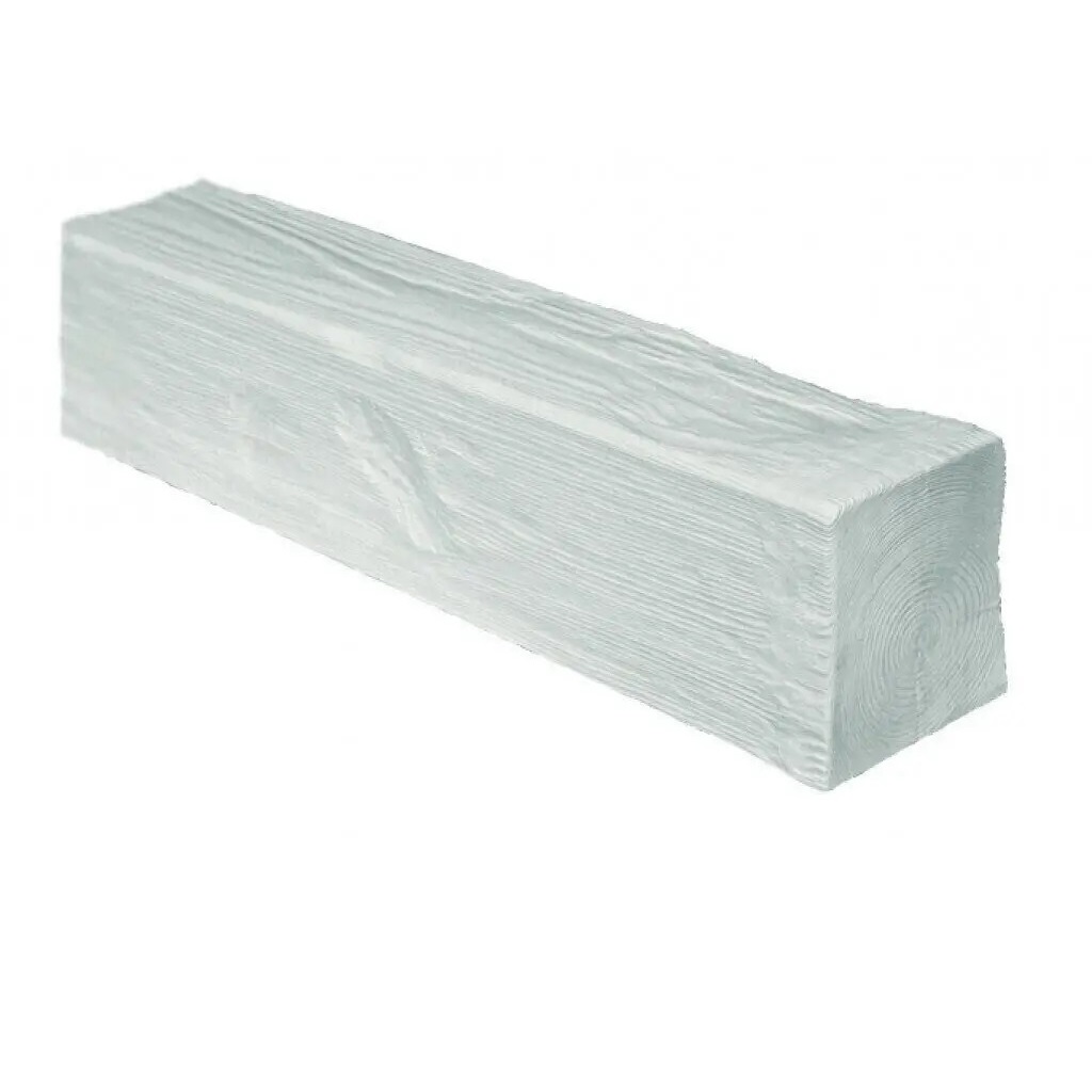Elite Decor | Fausses poutres ED105 | PU | 190 x 130mm | Blanc | Fausse poutre imitation bois 