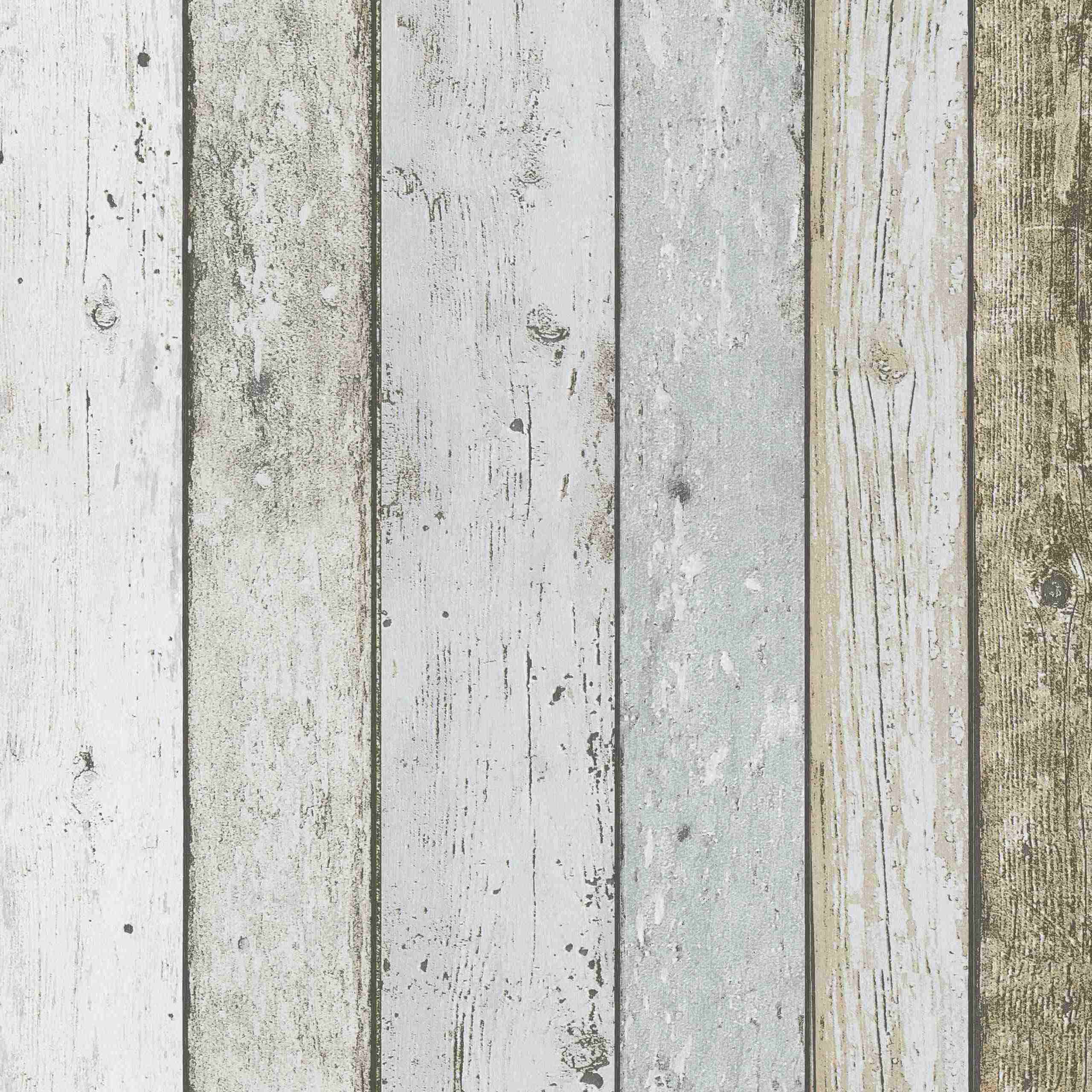 A.S. Creation Il Decoro | 899927 | papier peint papier imitation bois | 0.53 m x 10.05 m | gris