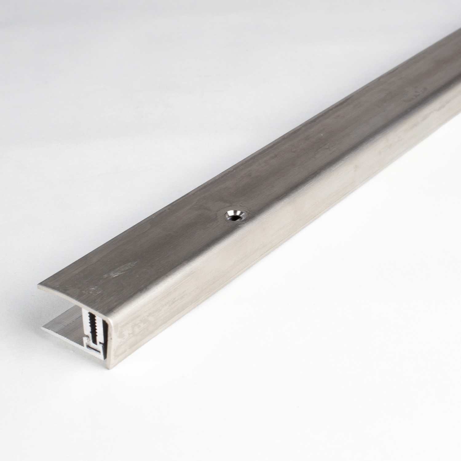 Profilé de finition sol stratifié | hauteur 7 x 9 mm | inox | Flex