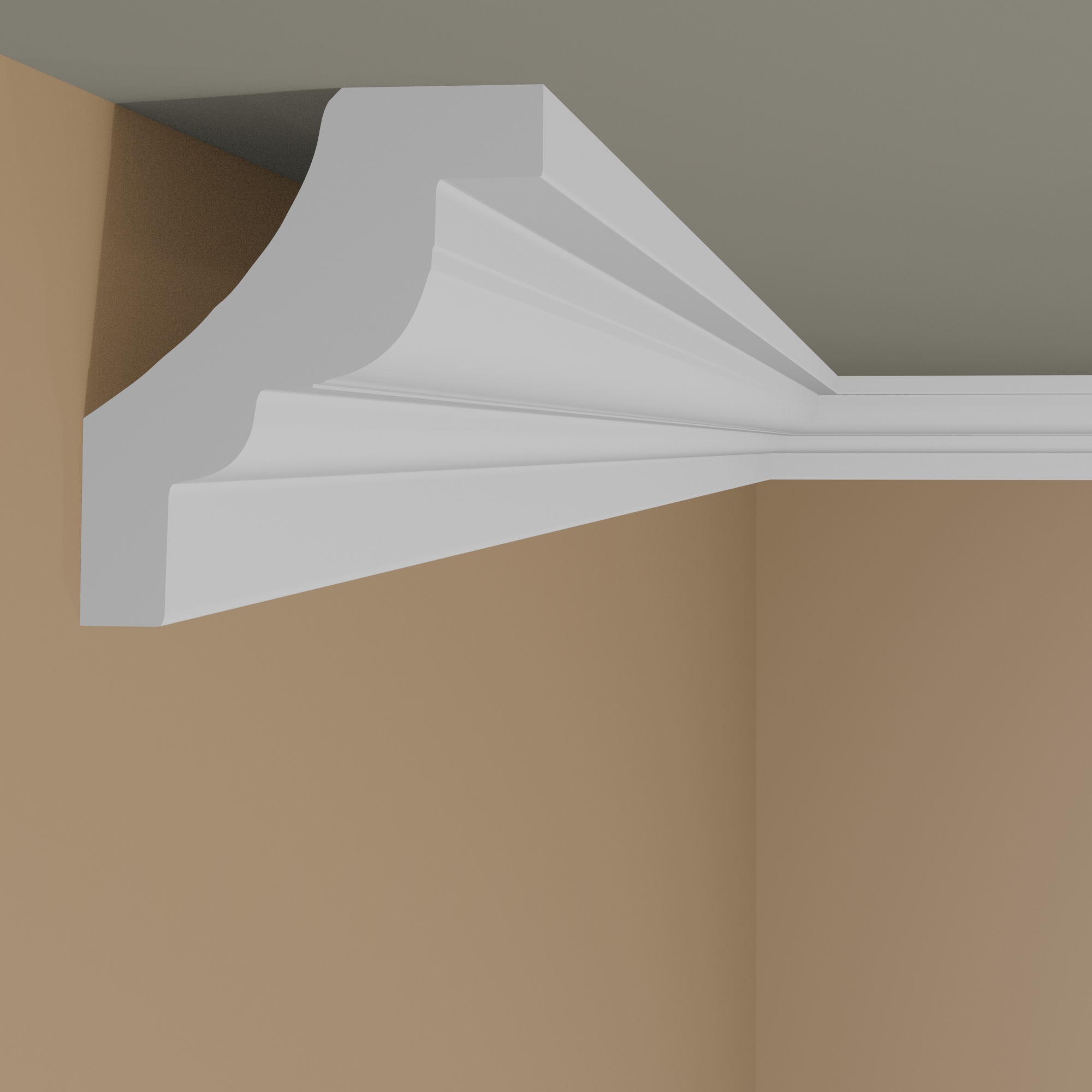 Moulure de plafond élégante | 36 x 38 mm | polystyrène 
