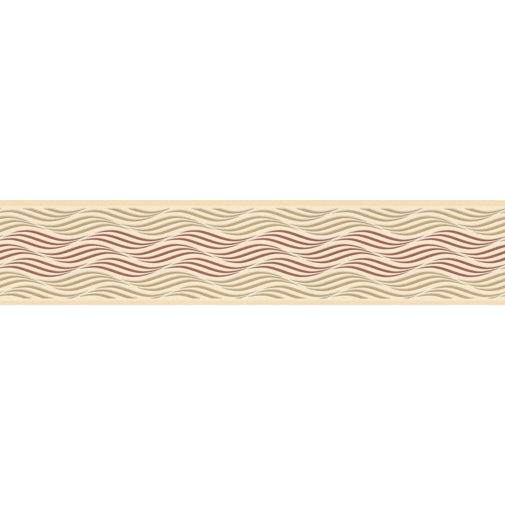A.S. Creation | Only Borders 11 | 384133 | frise murale Intissé | Rayures | 5.00 x 0.13 m | Beige